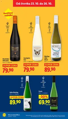 Náhled letáku Lidl leták od 23.10.2025 | Strana: 18 | Produkty: Bílé víno, Víno, Spätlese, Riesling