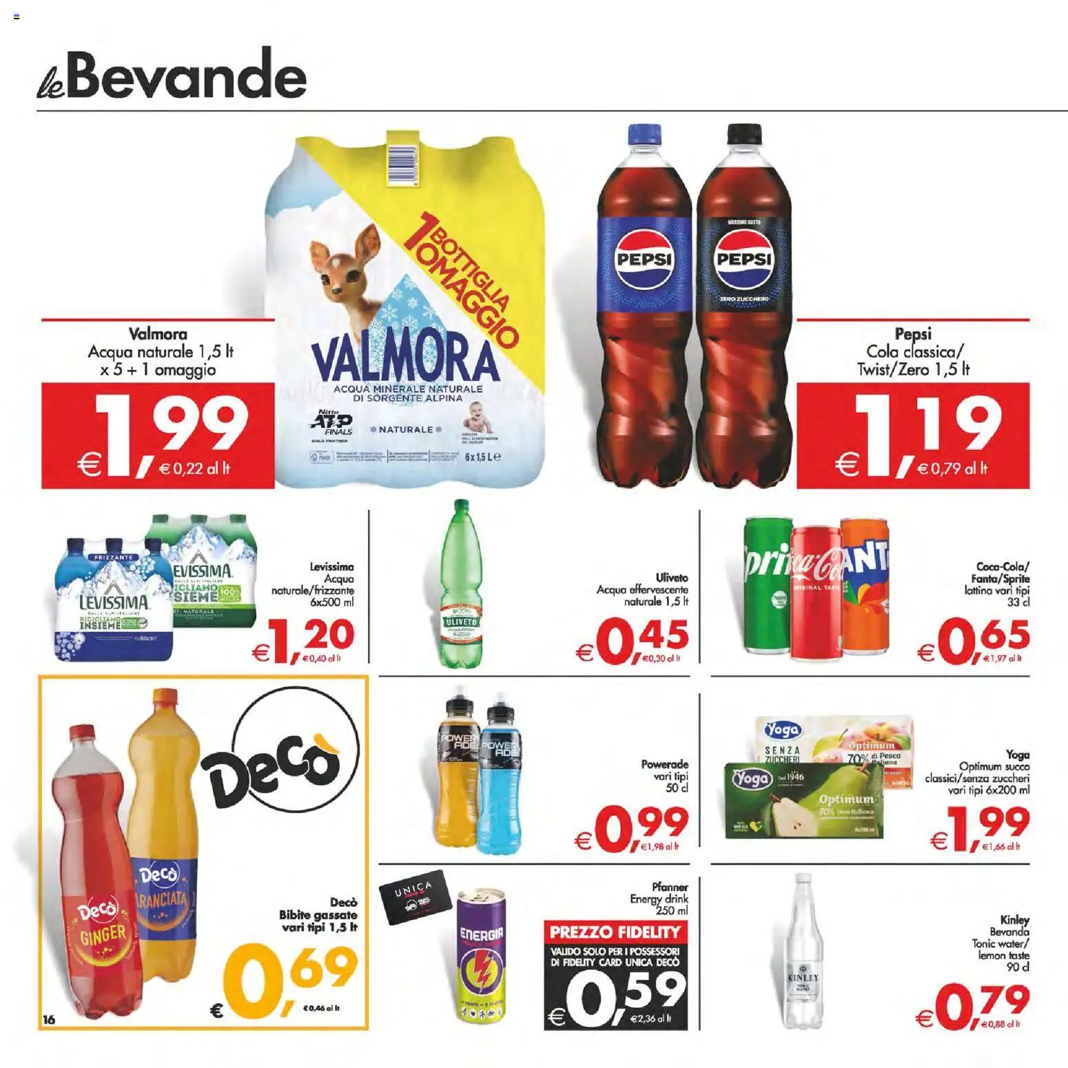 Volantino Decò del 24.02.2026 | Pagina: 21 | Prodotti: Acqua, Acqua naturale, Bibite, Pepsi