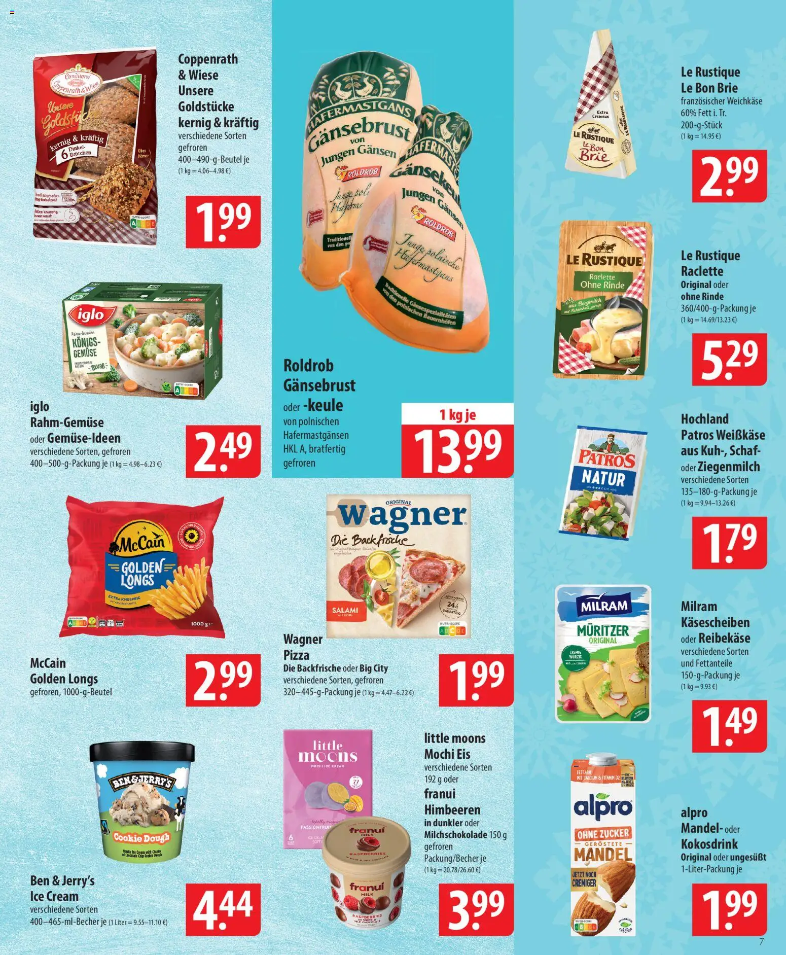 Famila Prospekt 	 – gültig ab 01.12.2025 | Seite: 7 | Produkte: Himbeeren, Patros, Milram, Eis