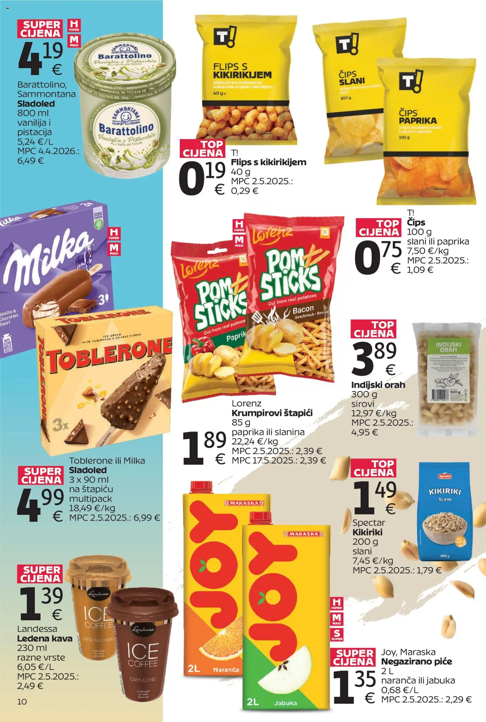 Tommy katalog | vrijedi od 27.04.2026 | Stranica: 10 | Proizvodi: Ledena kava, Cappuccino, Indijski orah, Jabuka