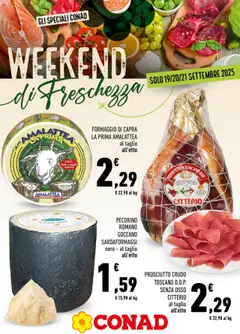 Anteprima del volantino Conad Weekend catalogo valido a partire dal 19.09.2025