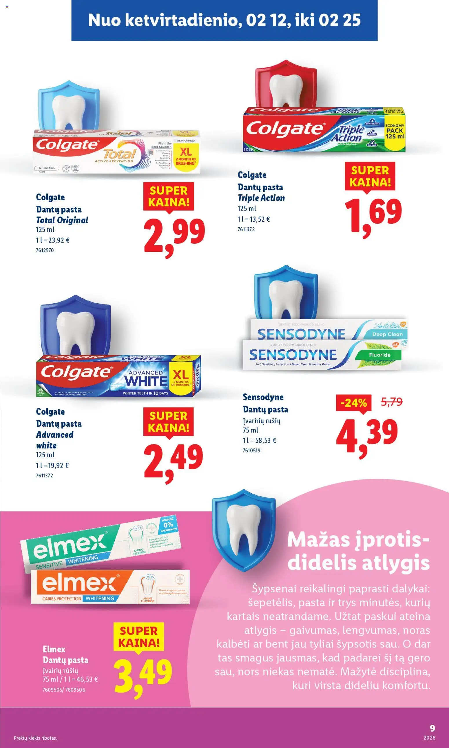 LIDL akcijos nuo 12.02.2026 | Puslapis: 9