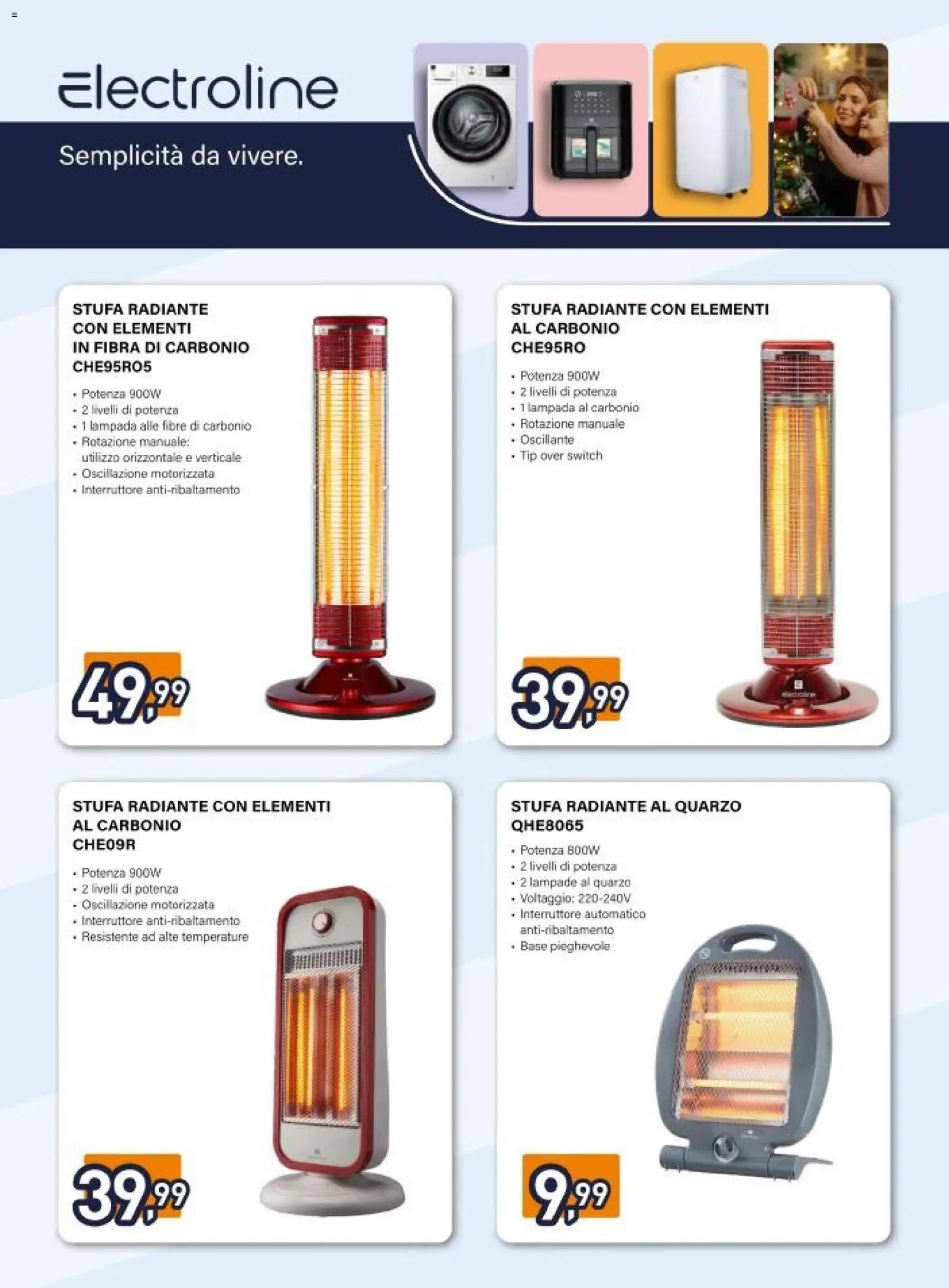 Volantino Unieuro del 06.12.2025 | Pagina: 35 | Prodotti: Stufa, Lampada