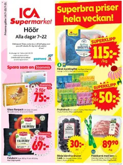 ICA Supermarket - Höör - Förhandsvisning av reklamblad från butik ICA Supermarket aktuell från 14.07.2025