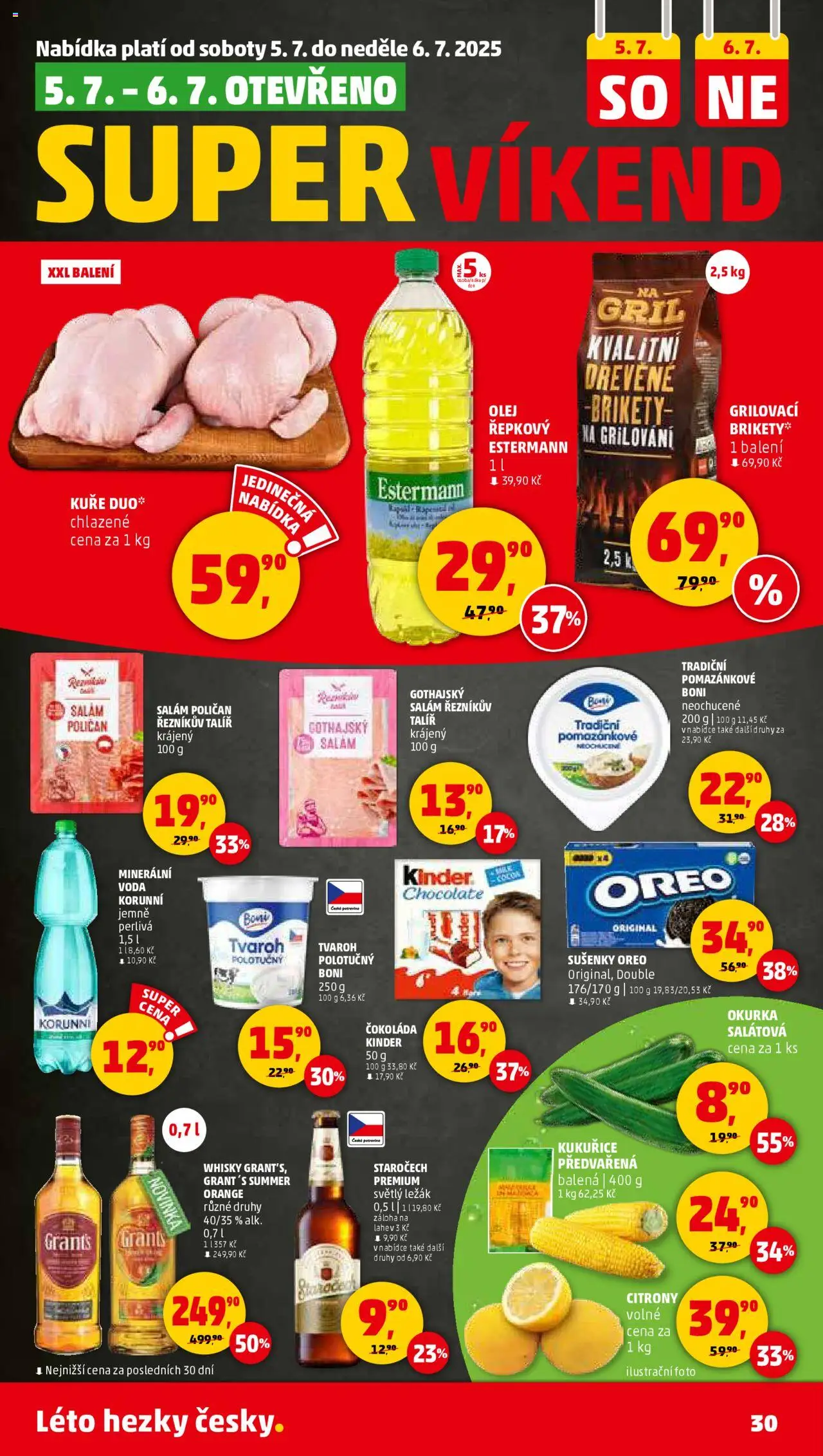 Penny Market leták - Čtvrtečník od 03.07.2025 | Strana: 30 | Produkty: Brikety, Cookies, Gril, Sušenky