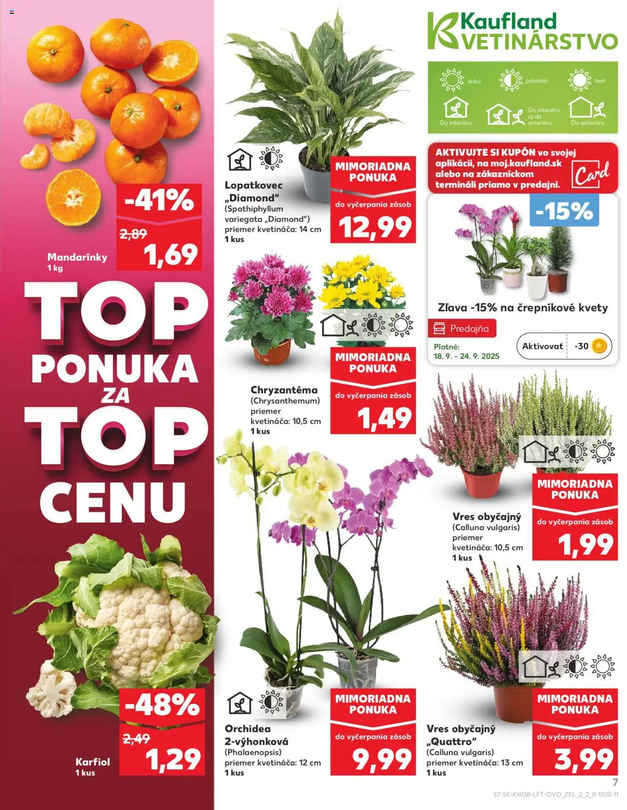 Kaufland SK akciós ujság - amely érvényes a következő dátumtól: 18.09.2025 | Oldal: 7