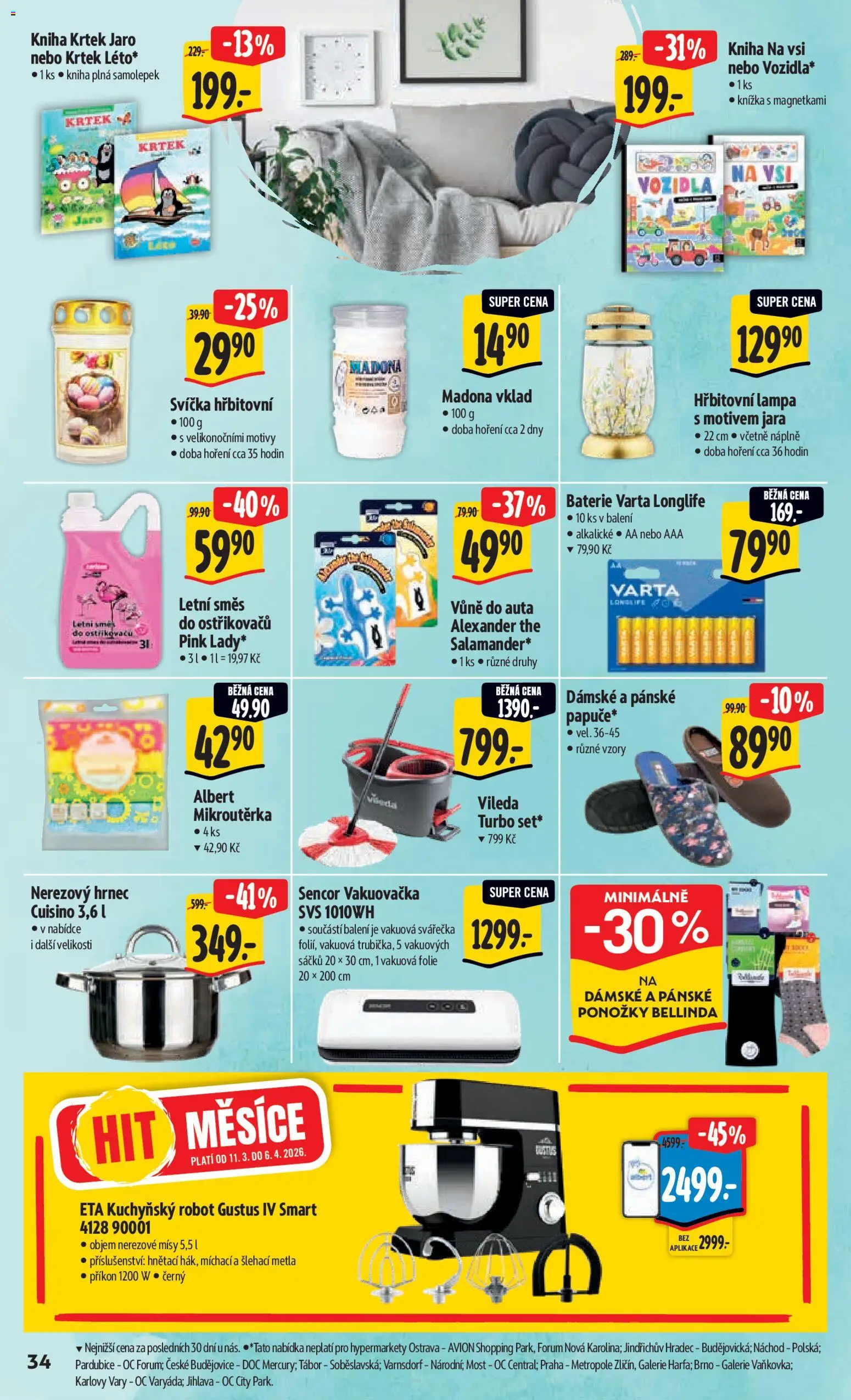Albert leták - Hypermarket od 18.03.2026 | Strana: 42 | Produkty: Vakuovačka, Kuchyňský robot, Mošt, Knížka