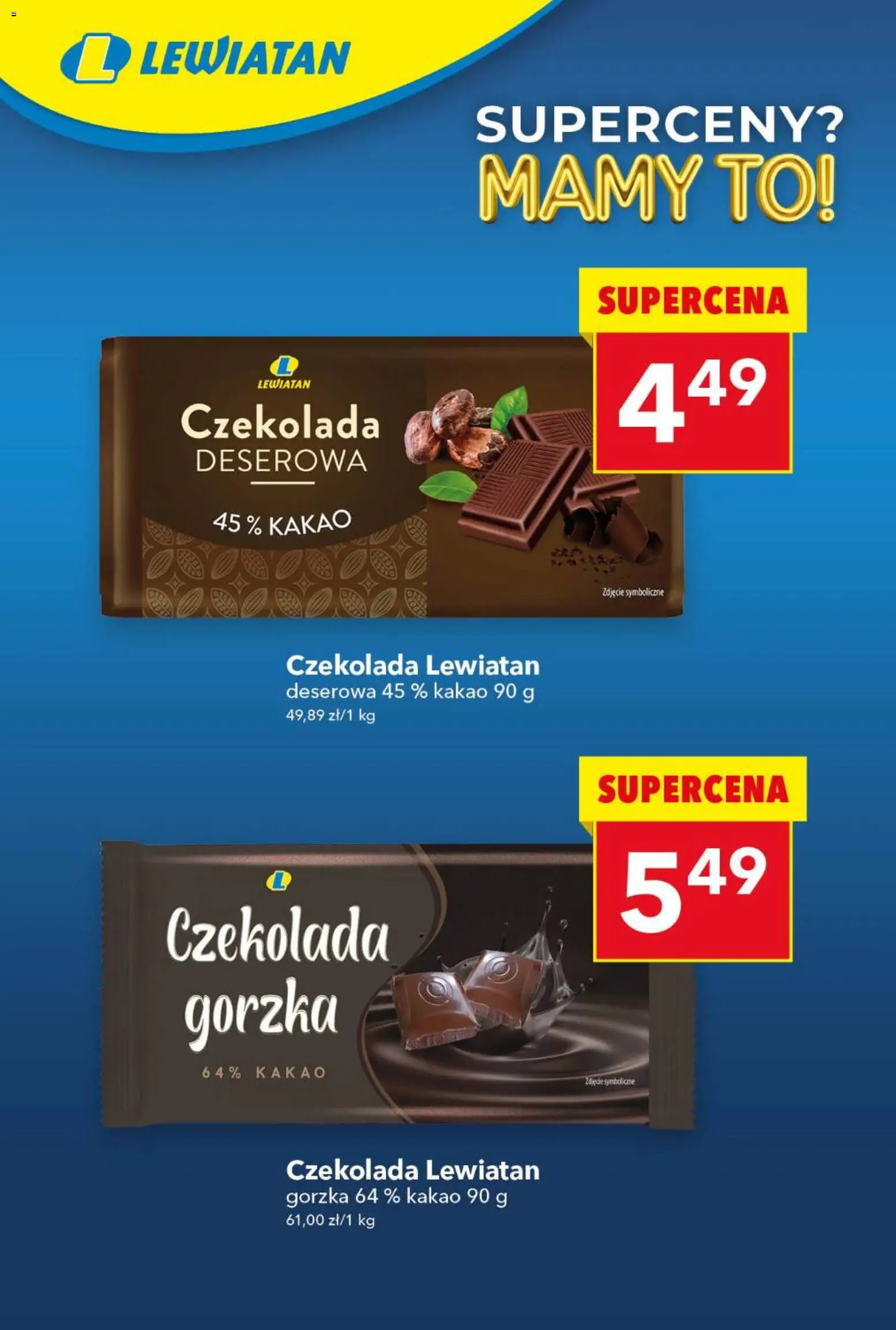 Lewiatan gazetka - Superceny od 09.04.2026 | Strona: 13 | Produkty: Kakao, Czekolada gorzka, Czekolada, Czekolada deserowa
