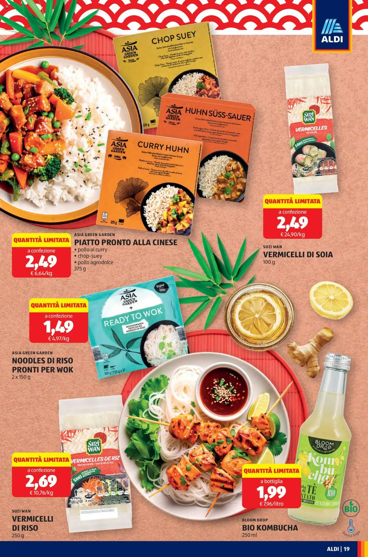 Volantino Aldi del 15.09.2025 | Pagina: 19 | Prodotti: Pollo, Riso, Piatto, Bottiglia