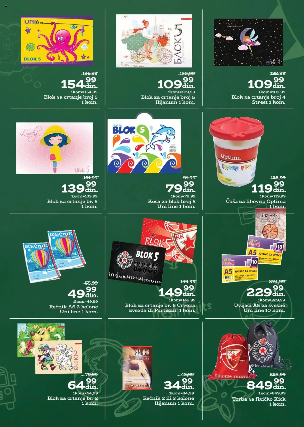Univerexport katalog - važi od 14.08.2025 | Strana: 9 | Proizvode: Torba