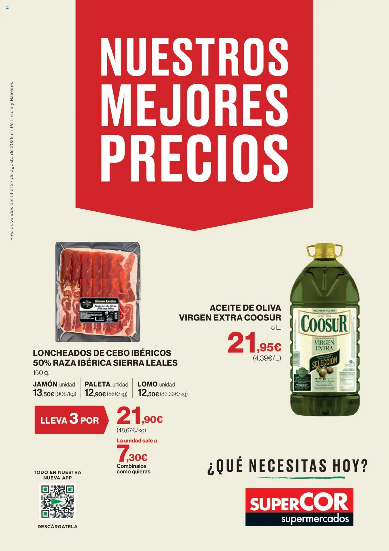 Supercor folleto │ válido desde el 14.08.2025 | Página: 1 | Productos: Aceite, Aceite de oliva