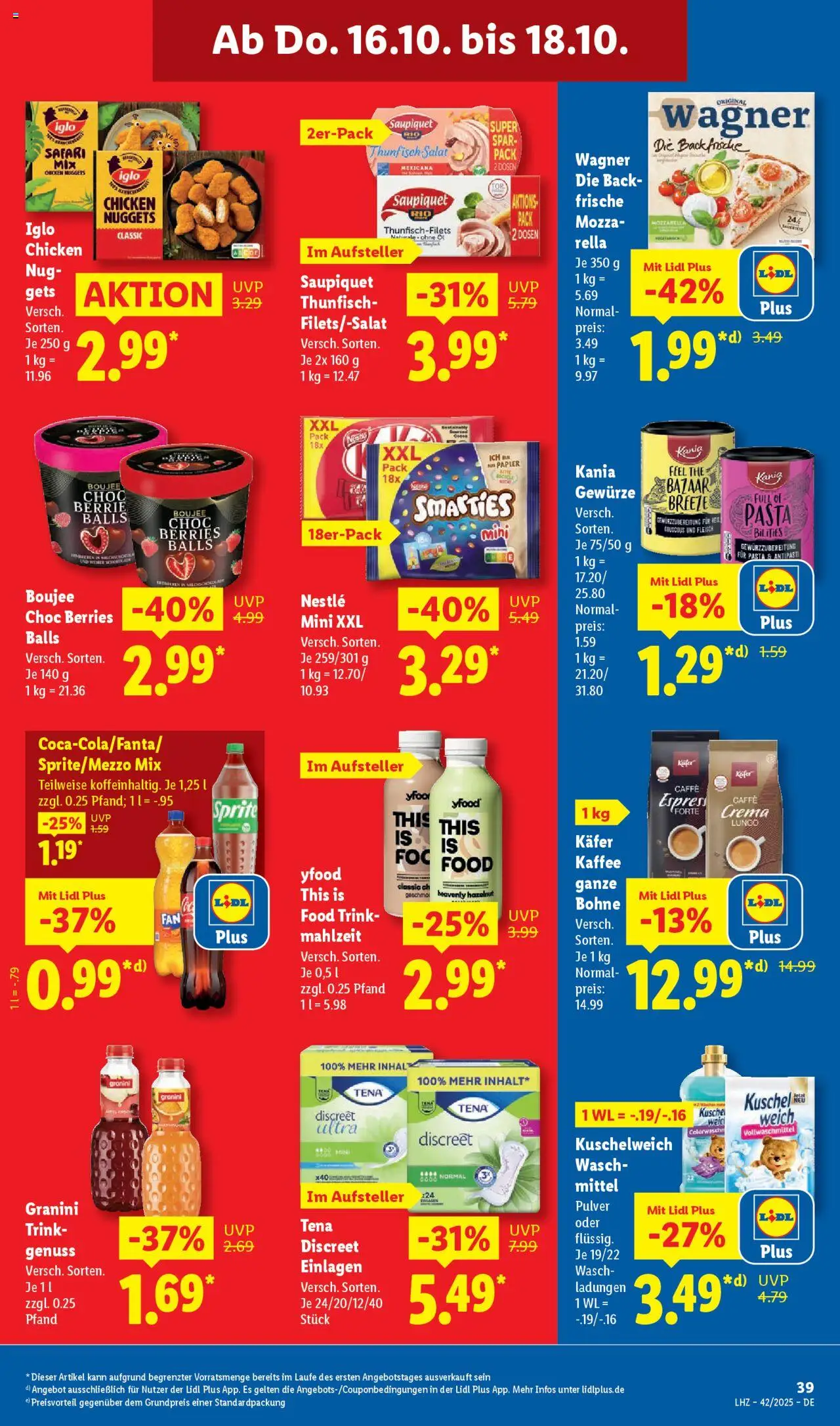 Lidl Prospekt Holzminden – gültig ab 13.10.2025 | Seite: 61 | Produkte: Kuschelweich, YFood, Gewürze, Salat