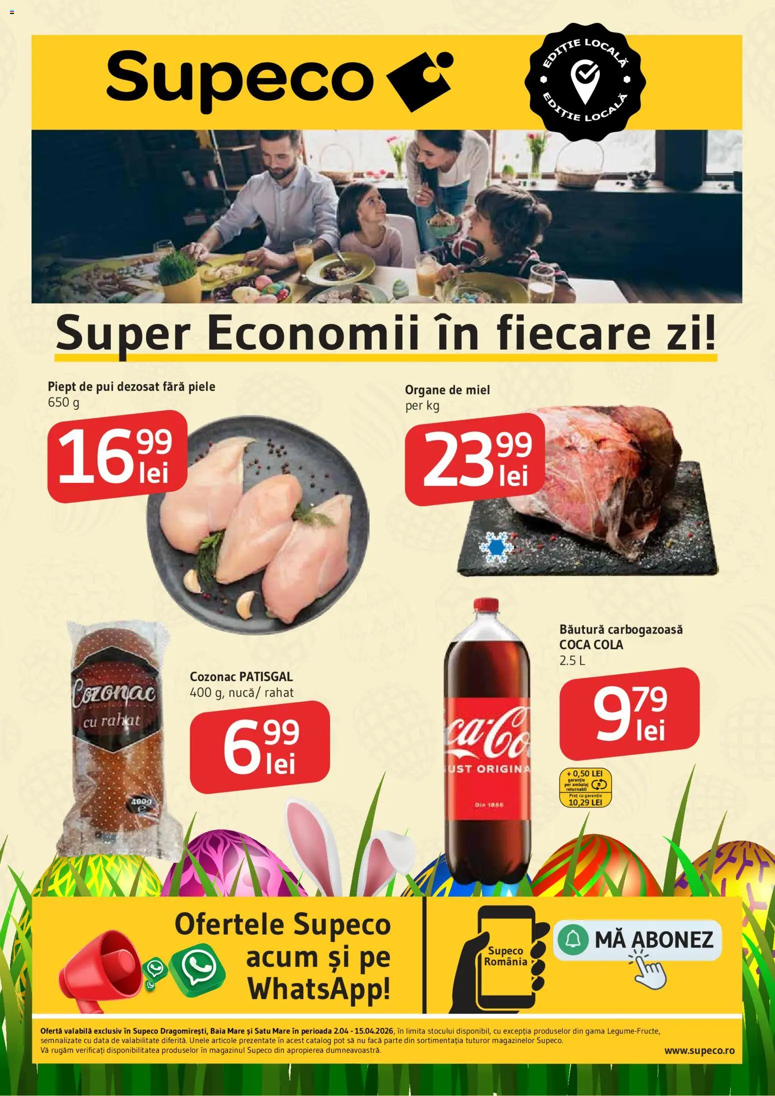 Noul catalog Supeco – valabil de la 02.04.2026 | Pagină: 1 | Produse: Hacıyatmaz Kedi Oyuncağı, Amerikan servis
