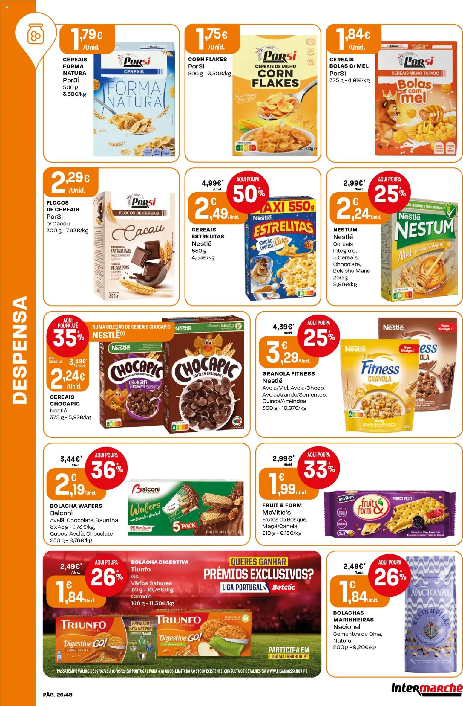 Intermarché folheto │ válido de 05.03.2026 | Página: 26 | Produtos: Ferro, Maça, Mel, Flocos