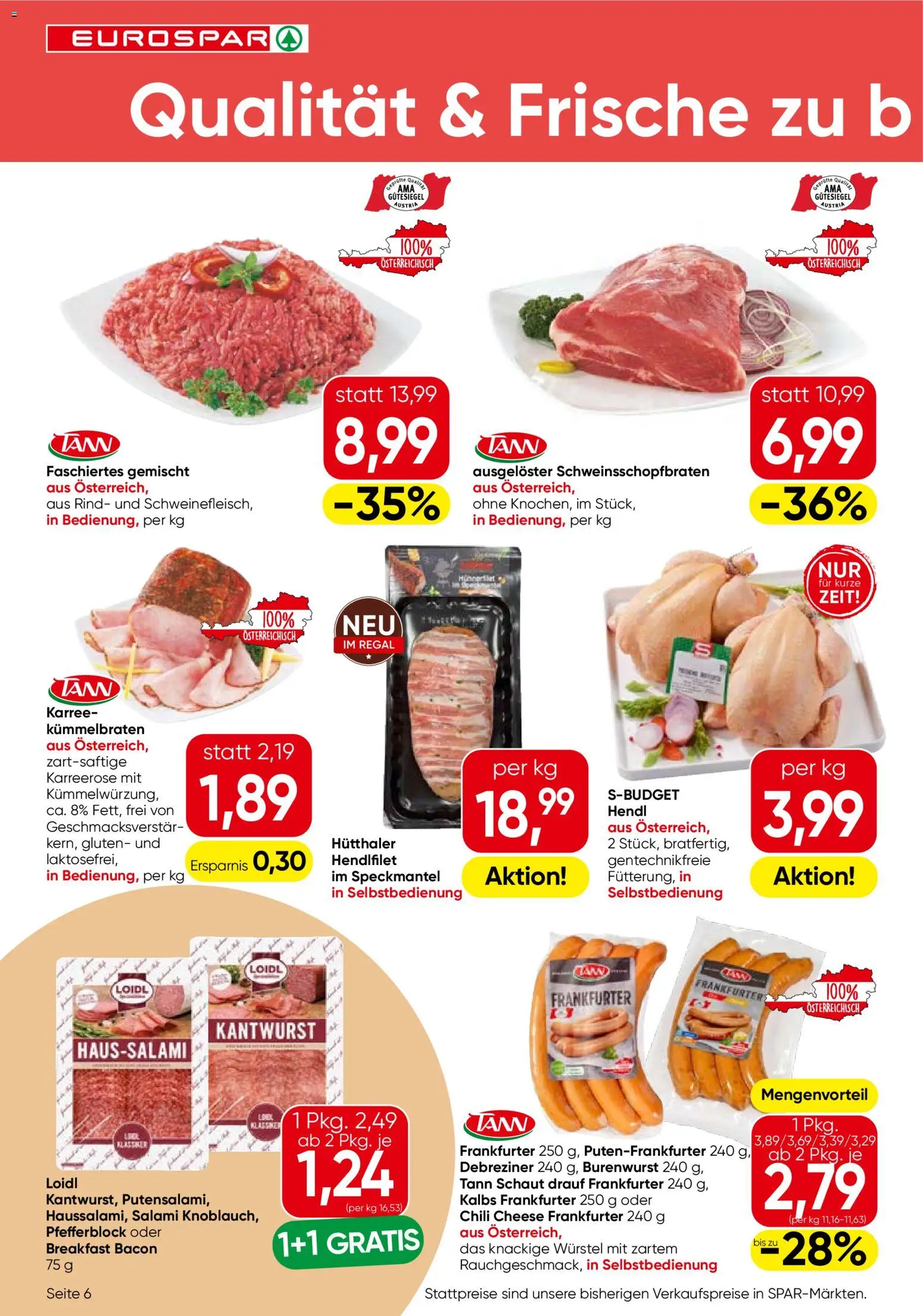 Eurospar Flugblatt - Steiermark gültig ab 12.02.2026 | Seite: 6 | Produkte: Chili, Regal, Salami