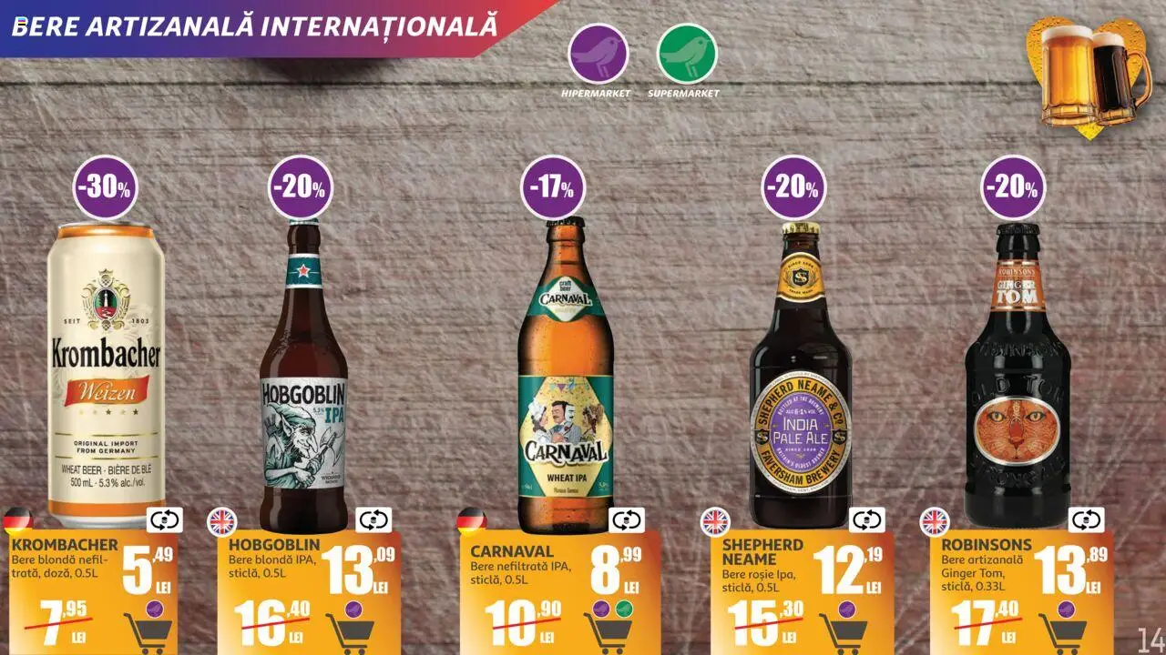 Auchan catalog - Marelui Târg de Bere – valabil de la 11.06.2025 | Pagină: 14 | Produse: Bere