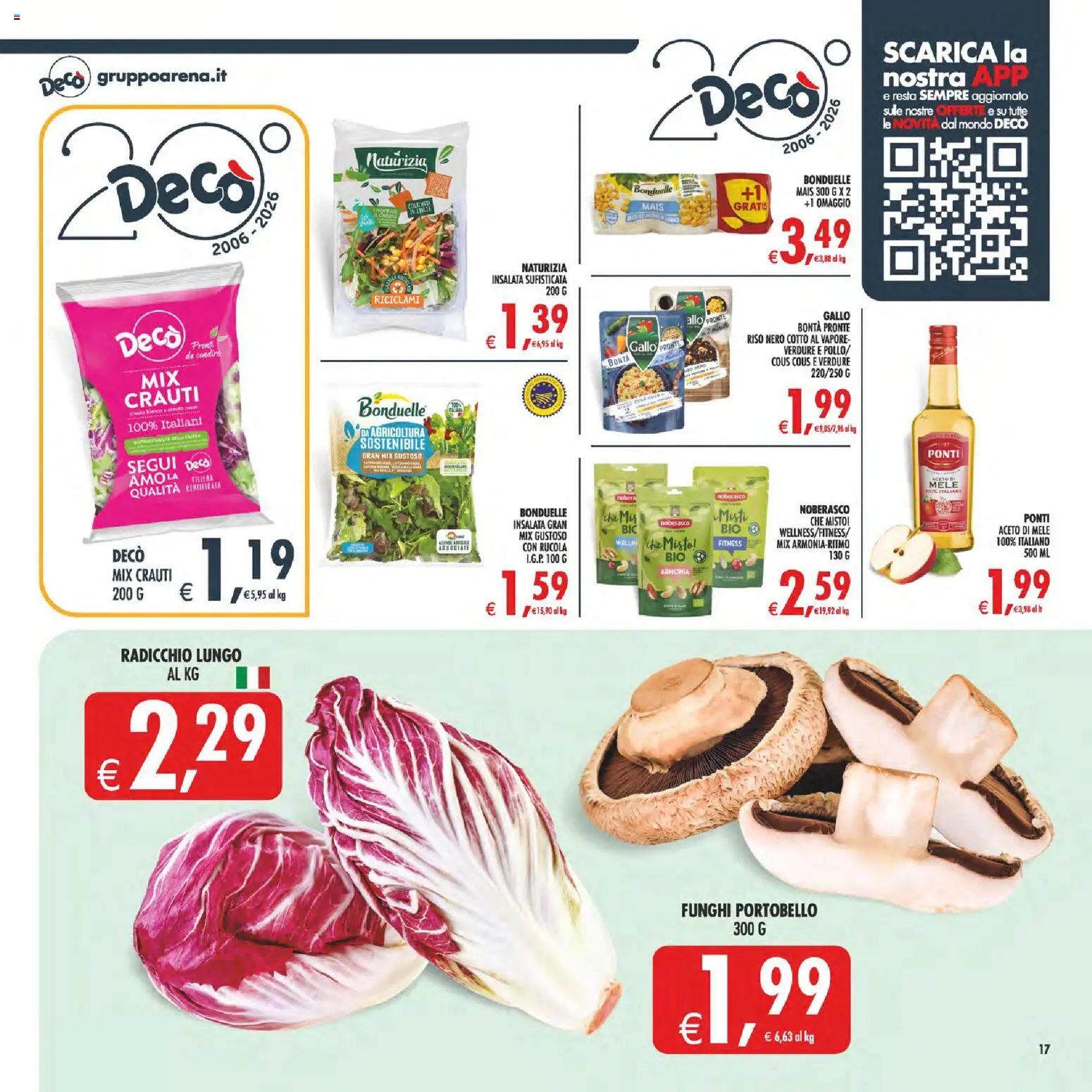 Volantino Decò del 17.03.2026 | Pagina: 17 | Prodotti: Mele, Riso, Verdure, Mais