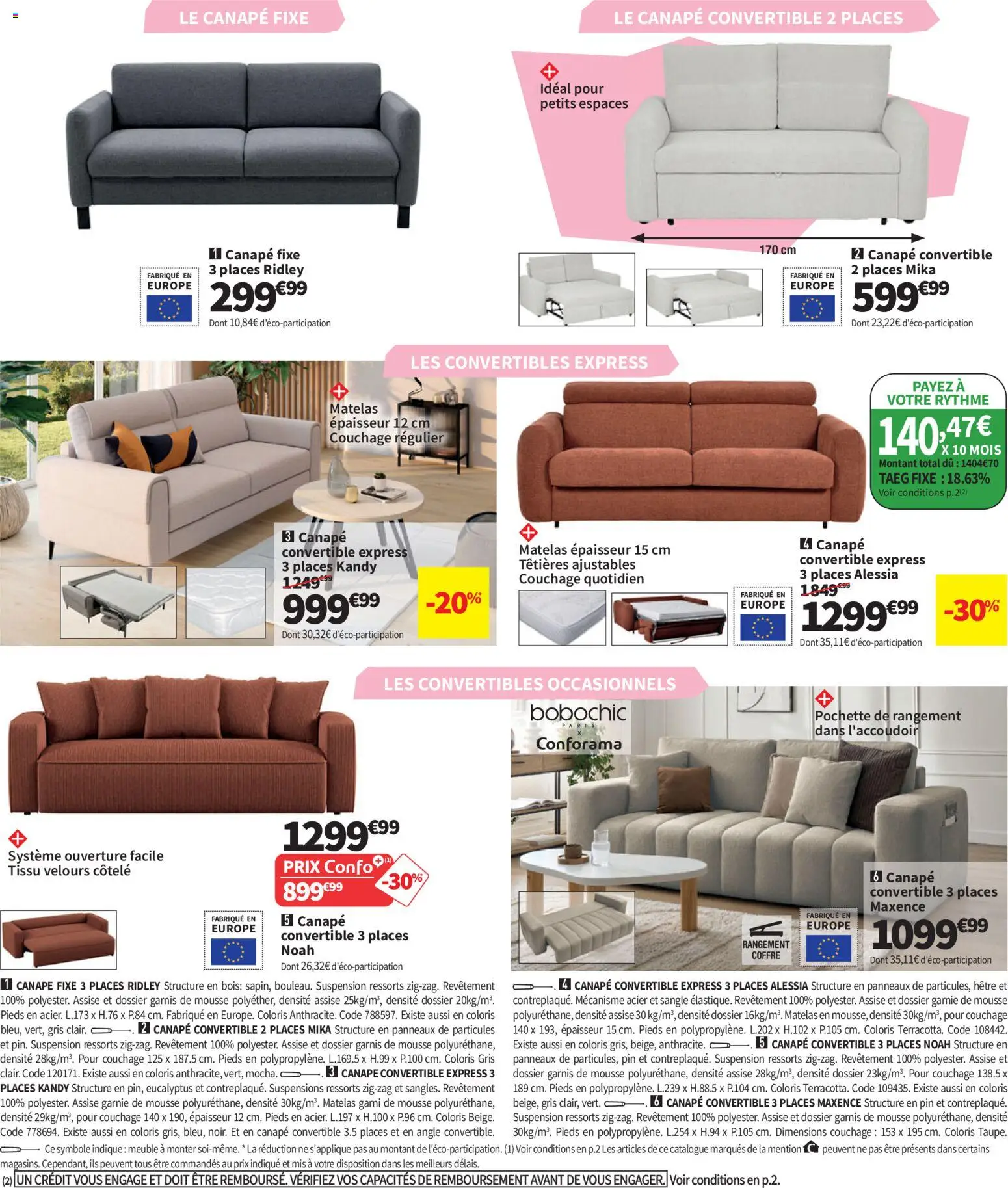 {H1} | Page: 24 | Produits: Meuble, Mousse, Canapé convertible, Canapé