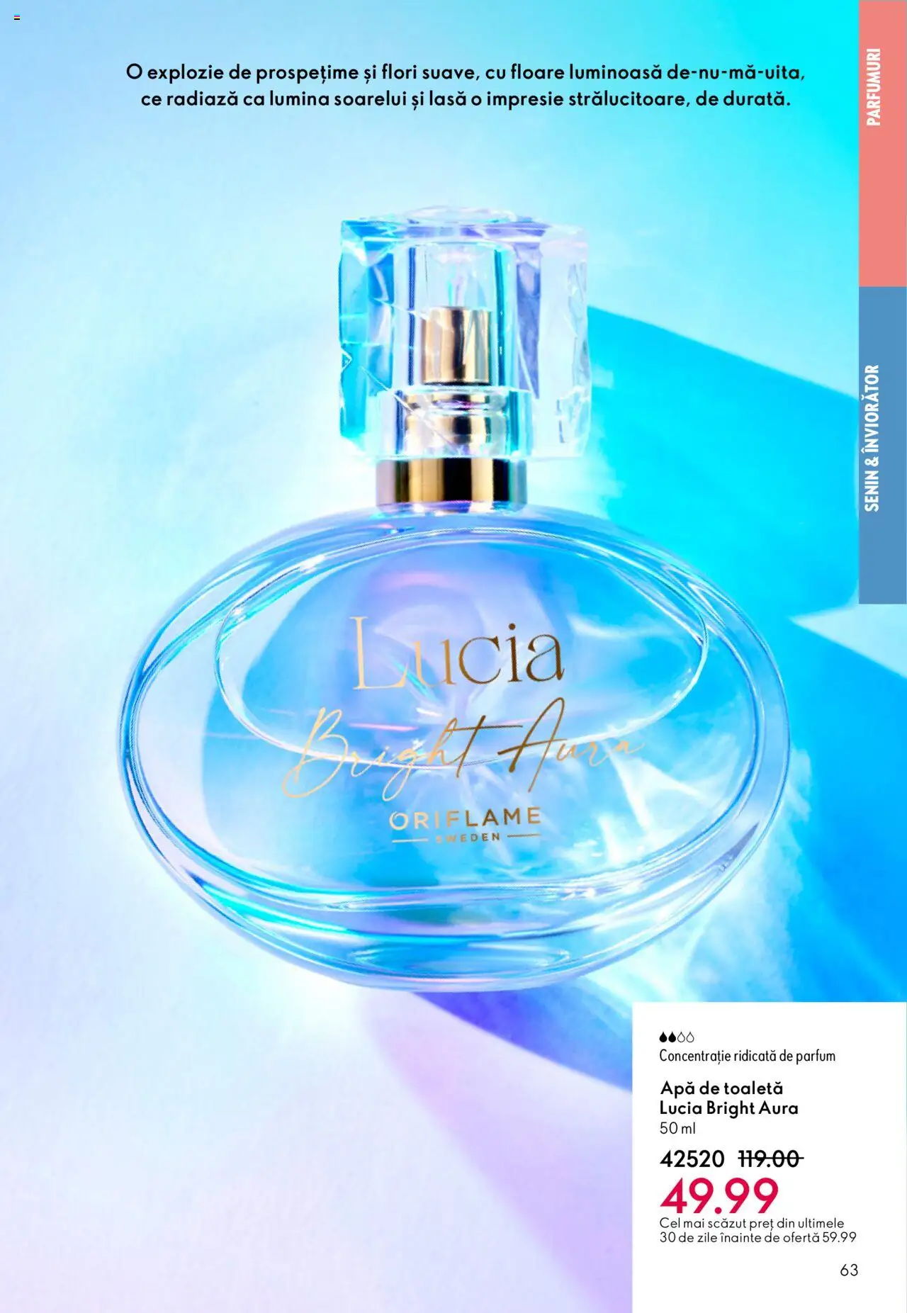 Noul catalog Oriflame – valabil de la 01.10.2025 | Pagină: 63 | Produse: Tavuk suyu, Toaletă, Parfum, Apă de toaletă