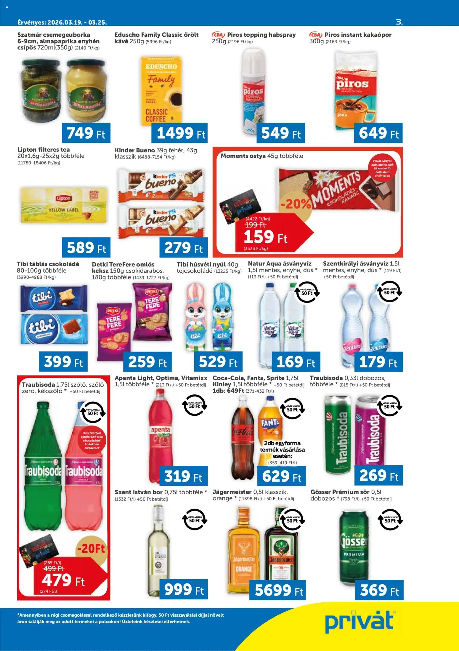 PRIVÁT Akciós Újság 2026.03.19.-tól/töl - fantasztikus ajánlatokat! 🛍️ | Magyarország
