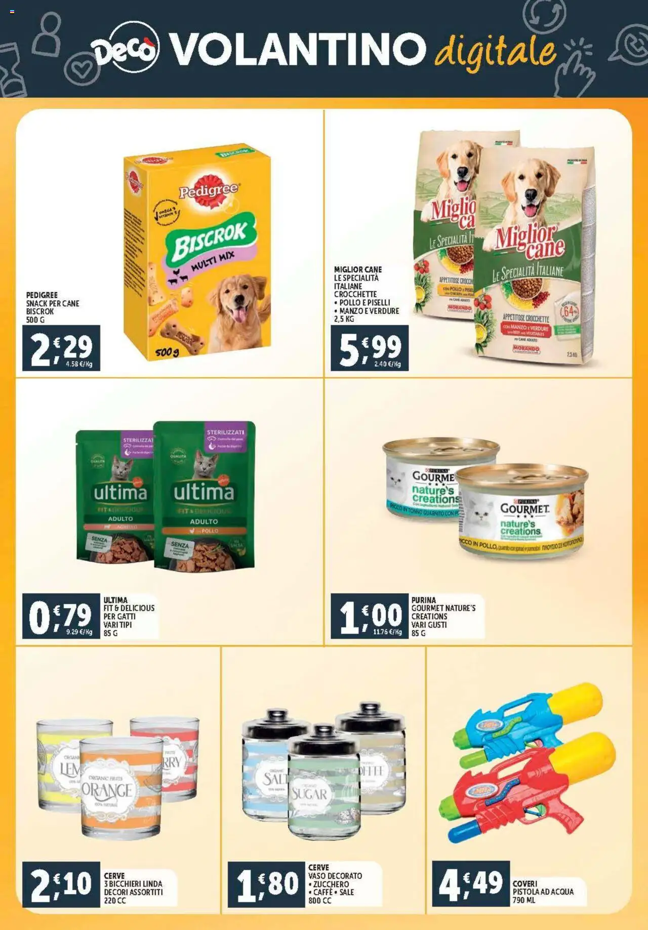 Volantino Decò del 08.08.2025 | Pagina: 31 | Prodotti: Pollo, Manzo, Tonno, Vaso