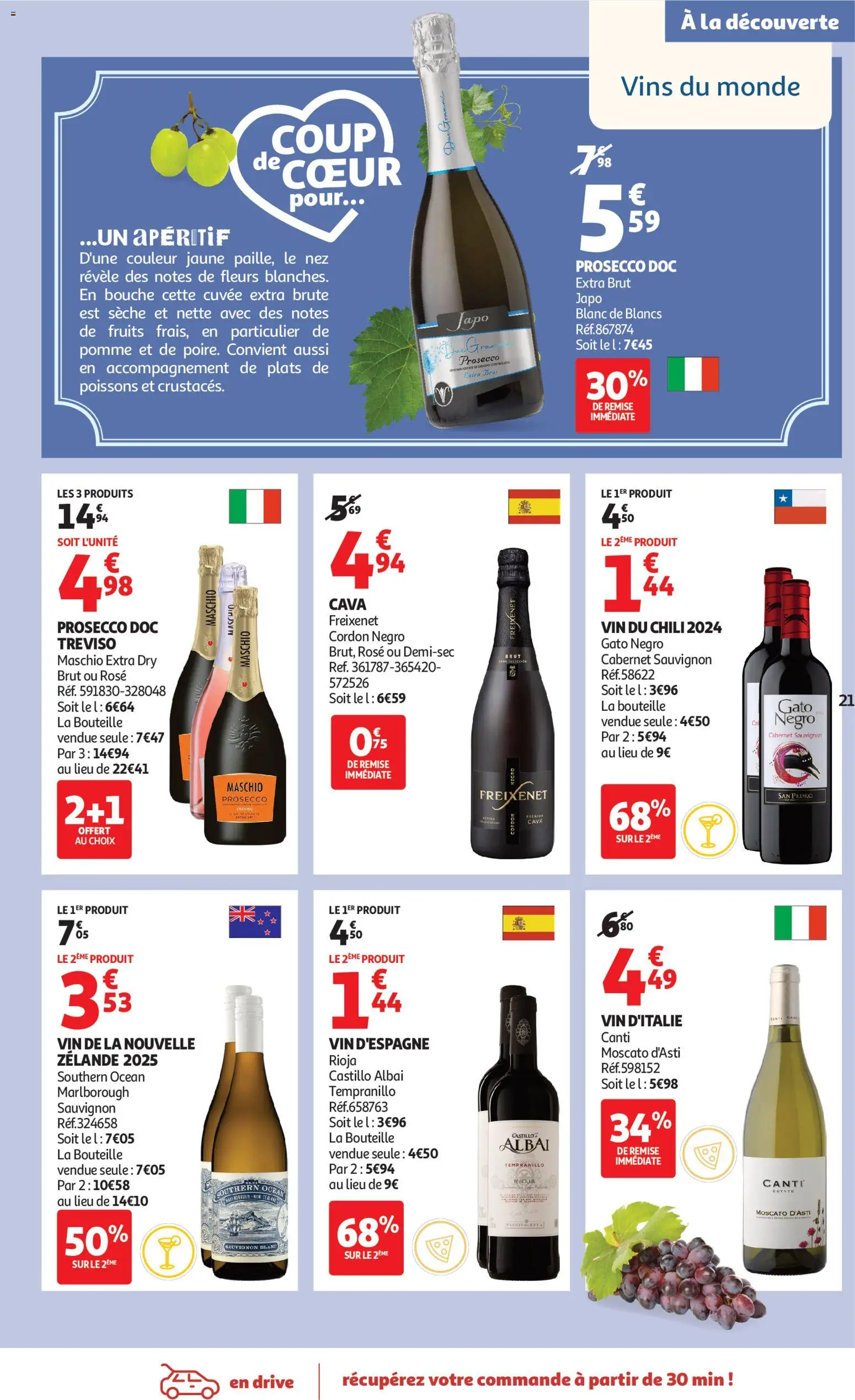 {H1} | Page: 21 | Produits: Pomme, Prosecco, Vin, Freixenet