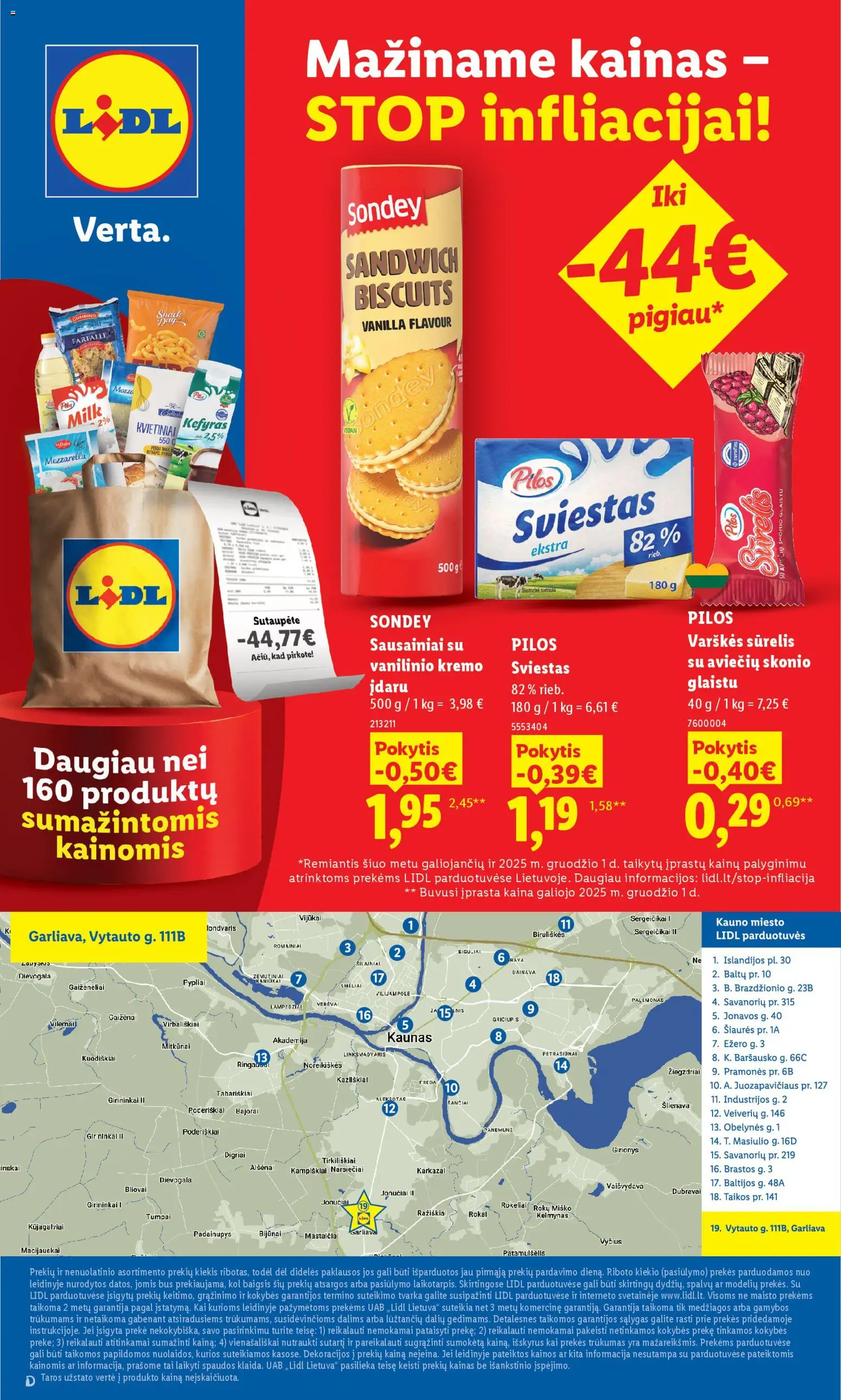LIDL akcijos nuo 20.04.2026 | Puslapis: 4 | Prekių: Sausainiai, Sūrelis, Sviestas