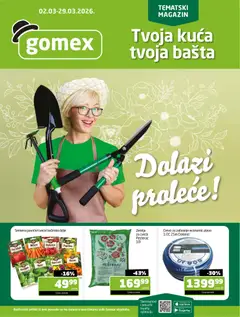 Gomex katalog Tema meseca - pregled Gomex kataloga - važi od 02.03.2026