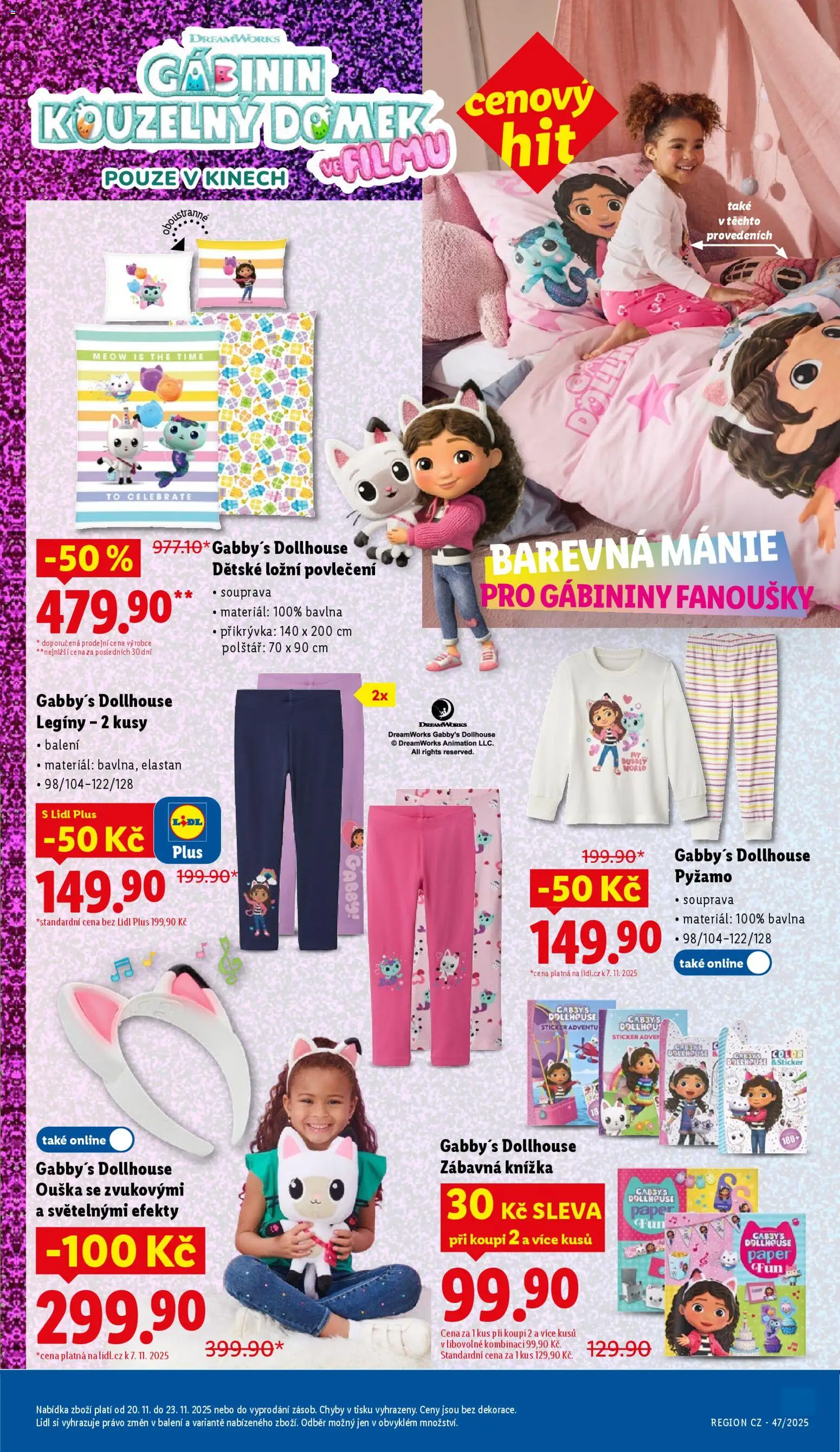 Lidl Black Friday od 20.11.2025 | Strana: 43 | Produkty: Pyžamo, Knížka, Polštář, Přikrývka