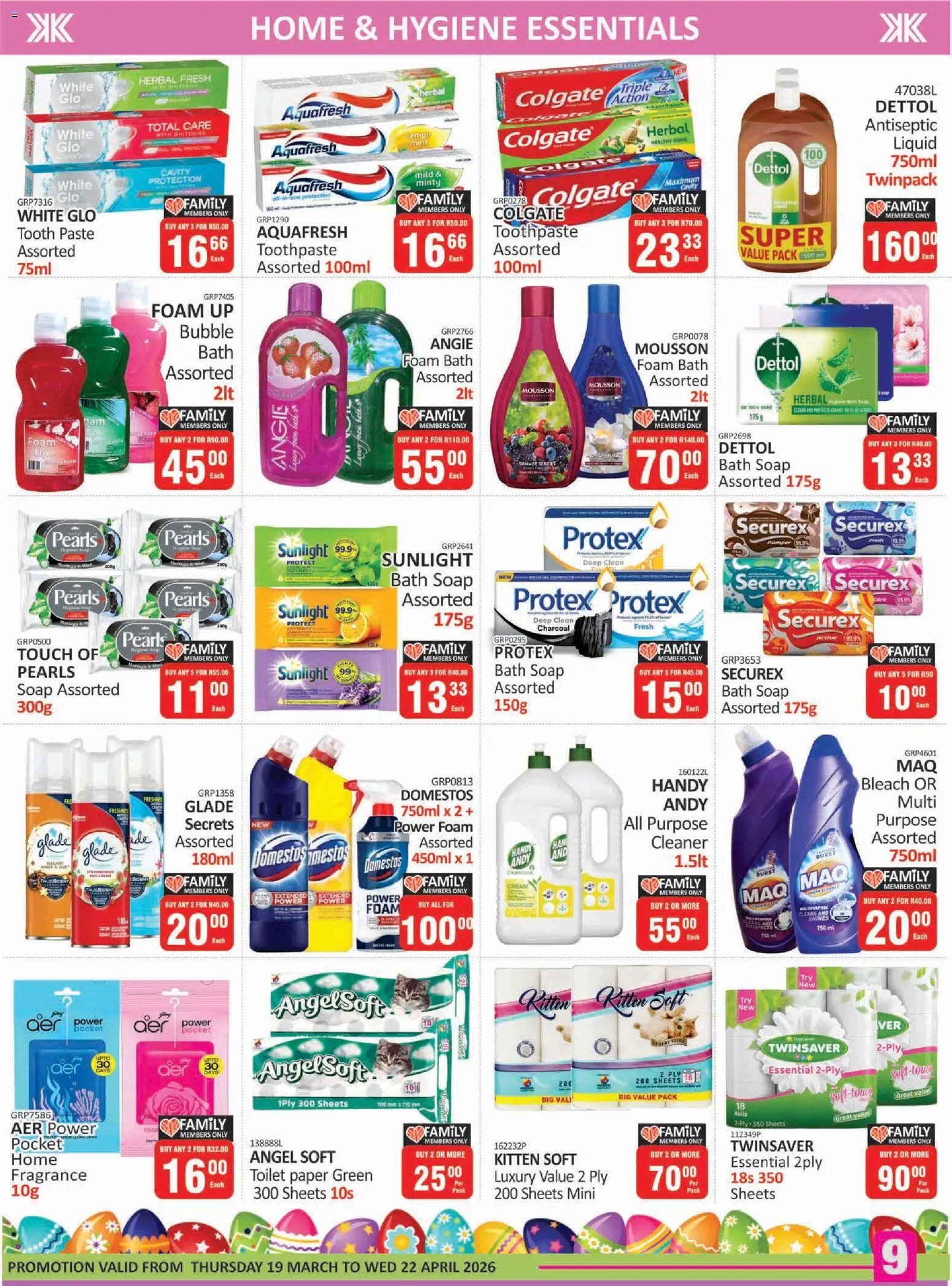 New KIT KAT Cash & Carry catalogue – valid from 19.03.2026 | Page: 9 | Products: Toilet, Bleach, Cream, Lemon