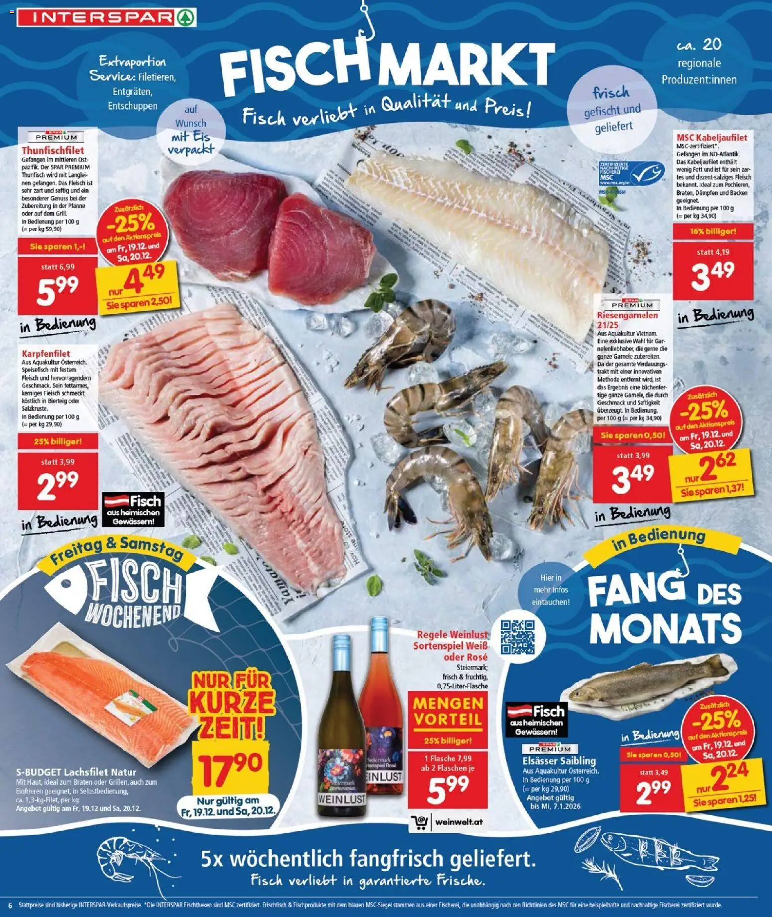 Interspar Flugblatt - Burgenland gültig ab 18.12.2025 | Seite: 6 | Produkte: Eis, Fisch