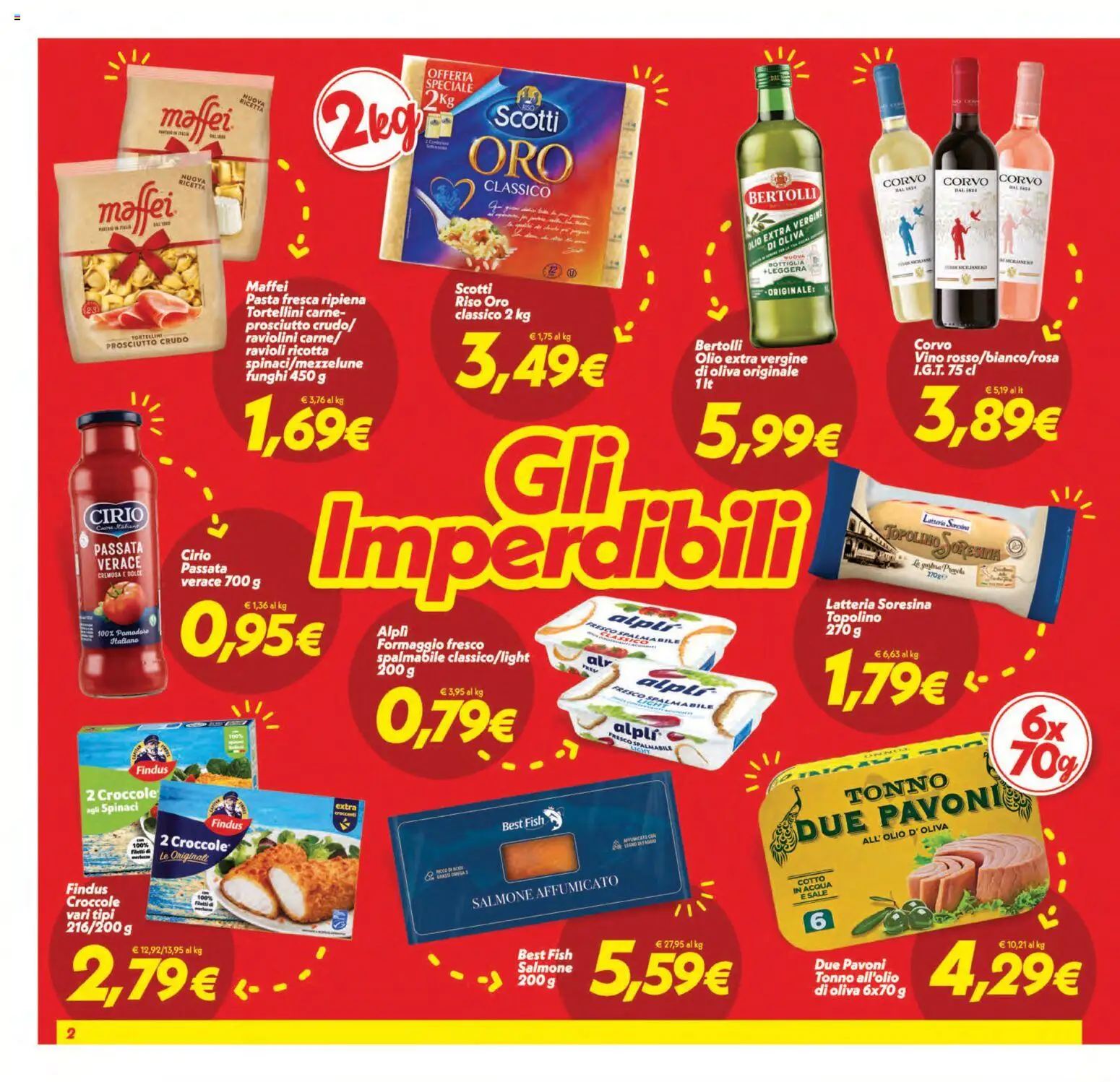 Volantino SuperConveniente del 17.03.2026 | Pagina: 2 | Prodotti: Riso, Vino, Pasta, Olio extra vergine