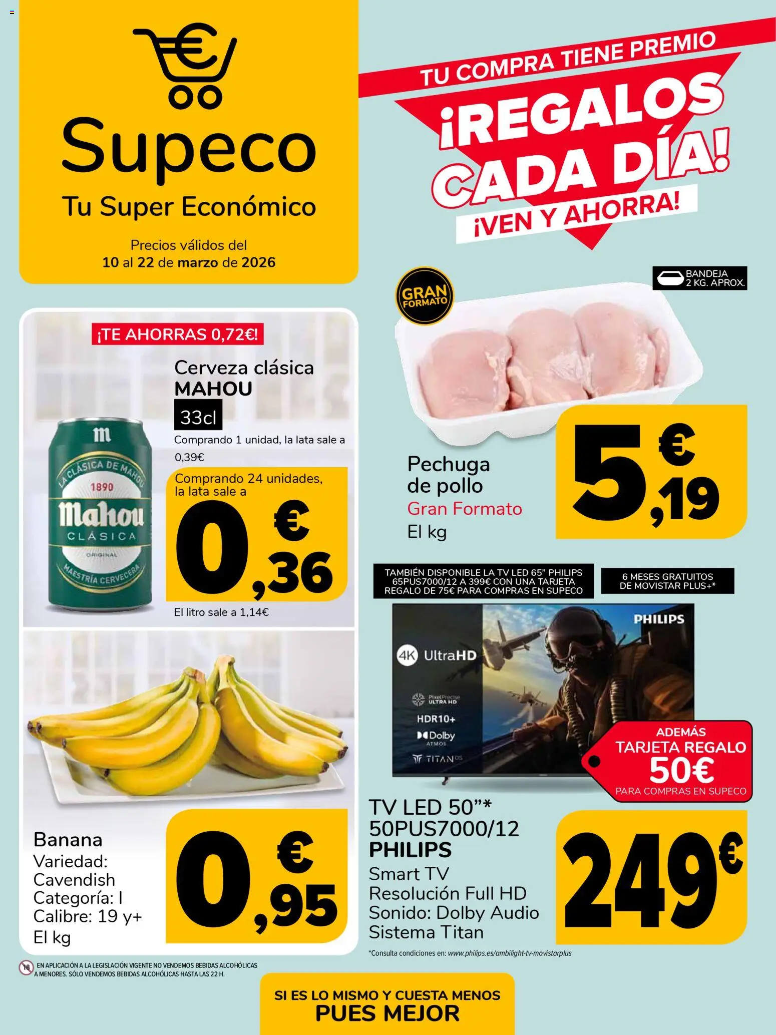 Supeco folleto │ válido desde el 10.03.2026 | Página: 1 | Productos: Cerveza, Audio, Bandeja