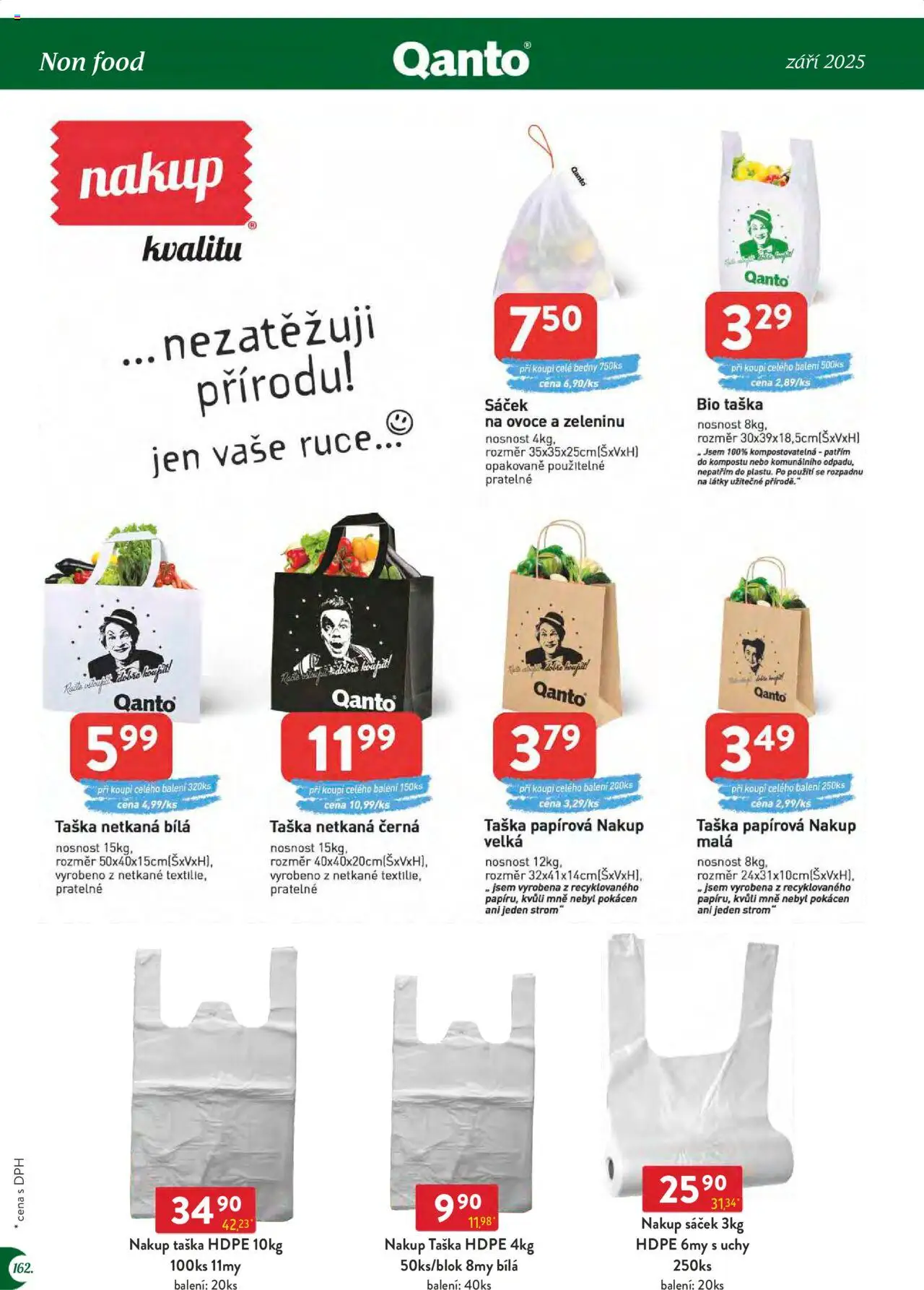 Astur & Qanto leták - Velkoobchod 09/2025 od 01.09.2025 | Strana: 162 | Produkty: Ovoce, Taška, Sáček