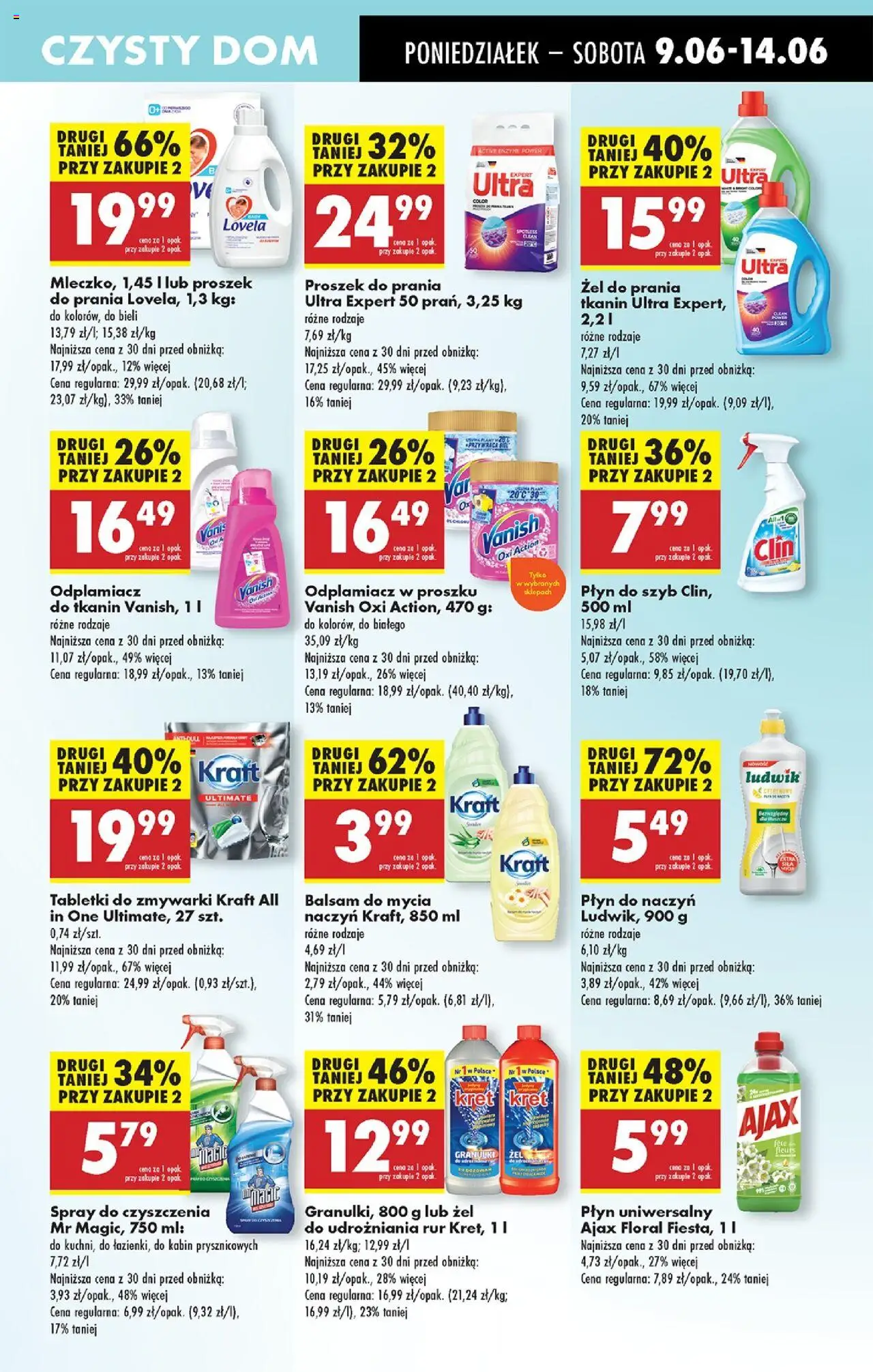 Biedronka gazetka od 09.06.2025 | Strona: 57 | Produkty: Cleaner, Proszek do prania, Lovela, Detergent
