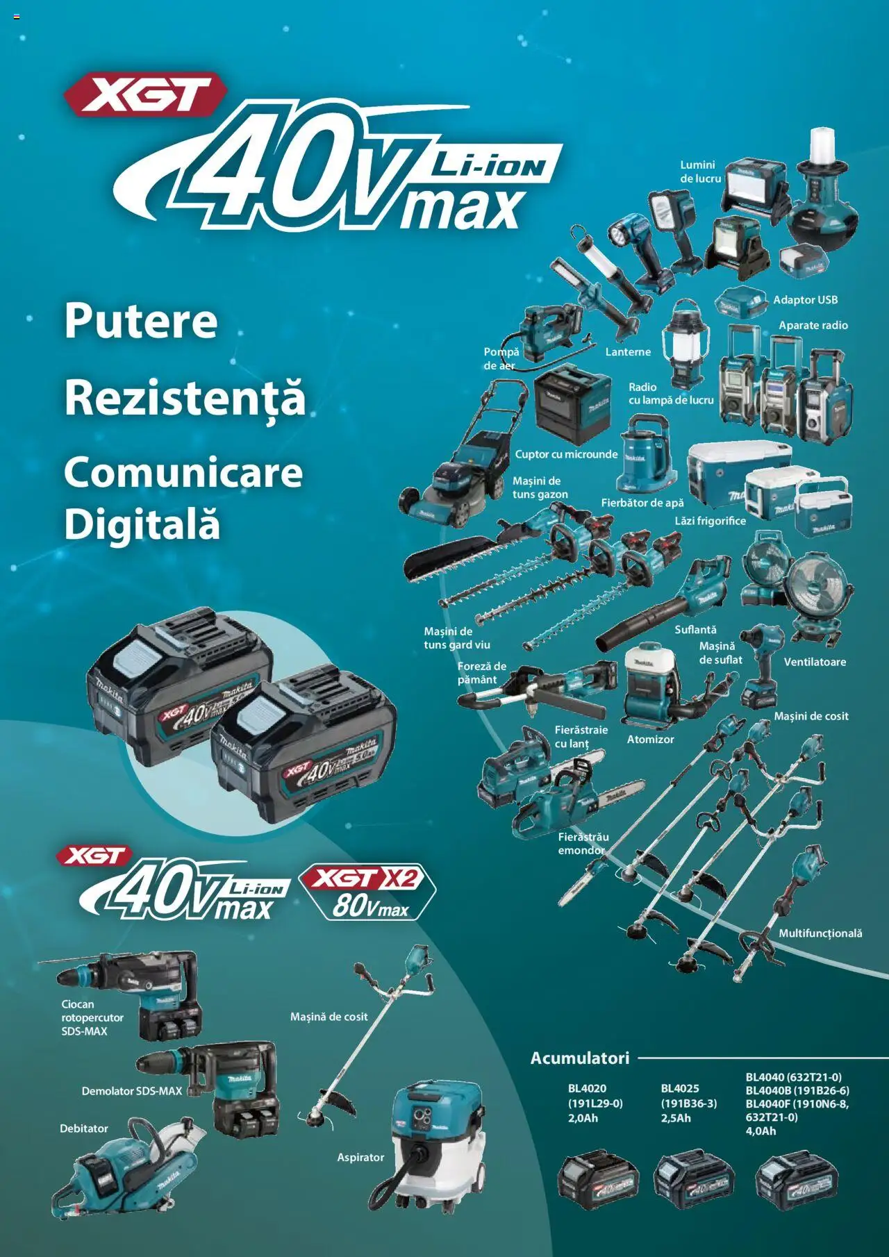 Makita catalog - Mașini de Grădină – valabil de la 08.01.2025 | Pagină: 76 | Produse: Radio, Adaptor, Usb, Apă