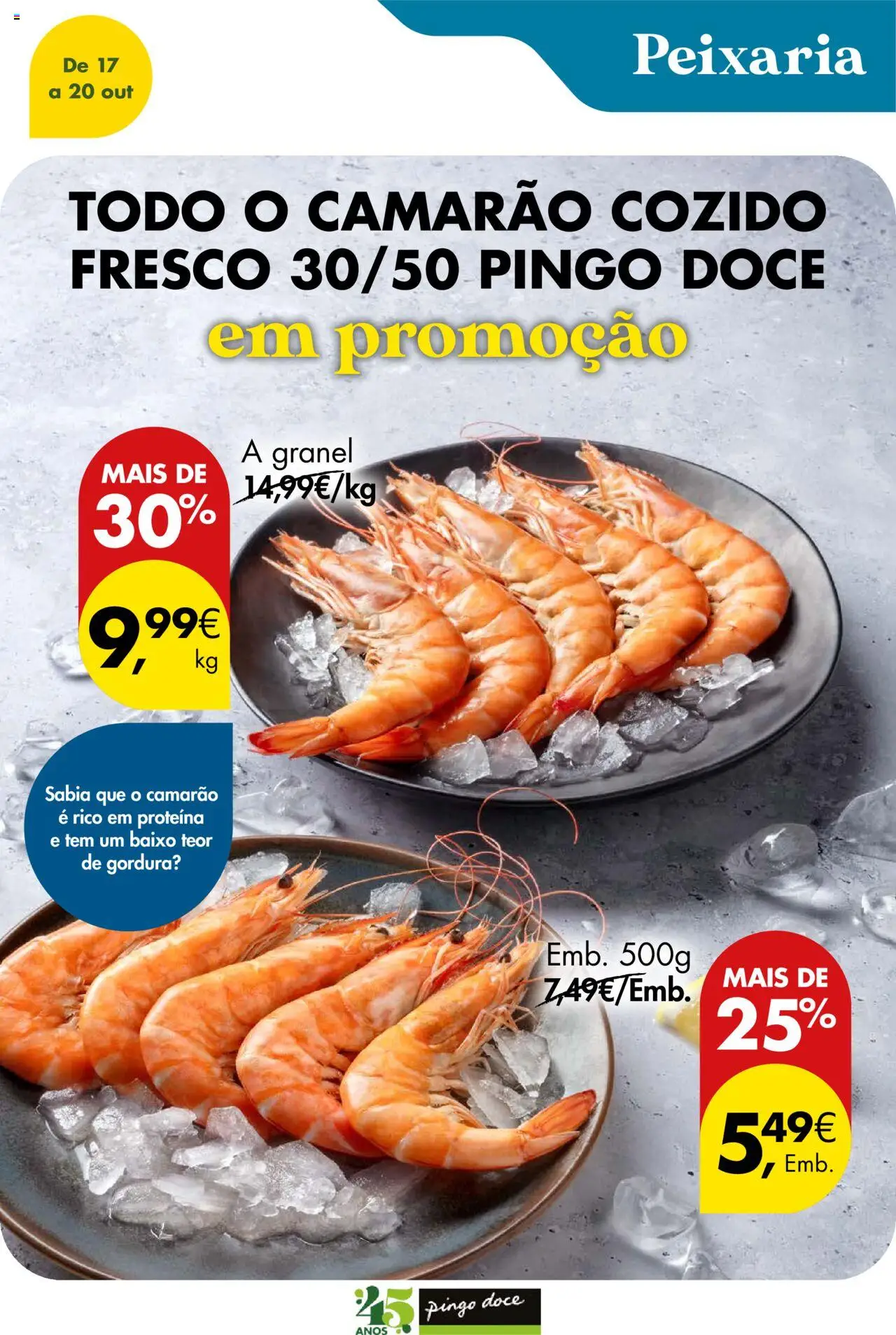 Pingo Doce Poupe este Fim de Semana │ válido de 17.10.2025 | Página: 5 | Produtos: Camarão, Proteina