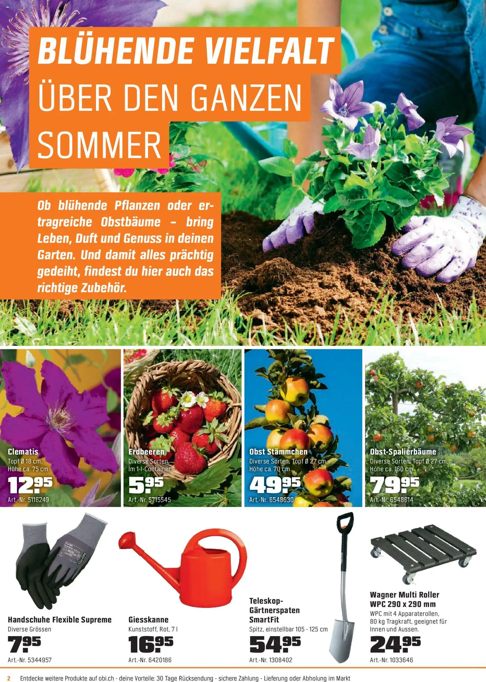 OBI - ALLES MACHBAR MIT OBI – gültig ab 07.04.2026 | Seite: 2 | Produkte: Duft, Erdbeeren, Handschuhe