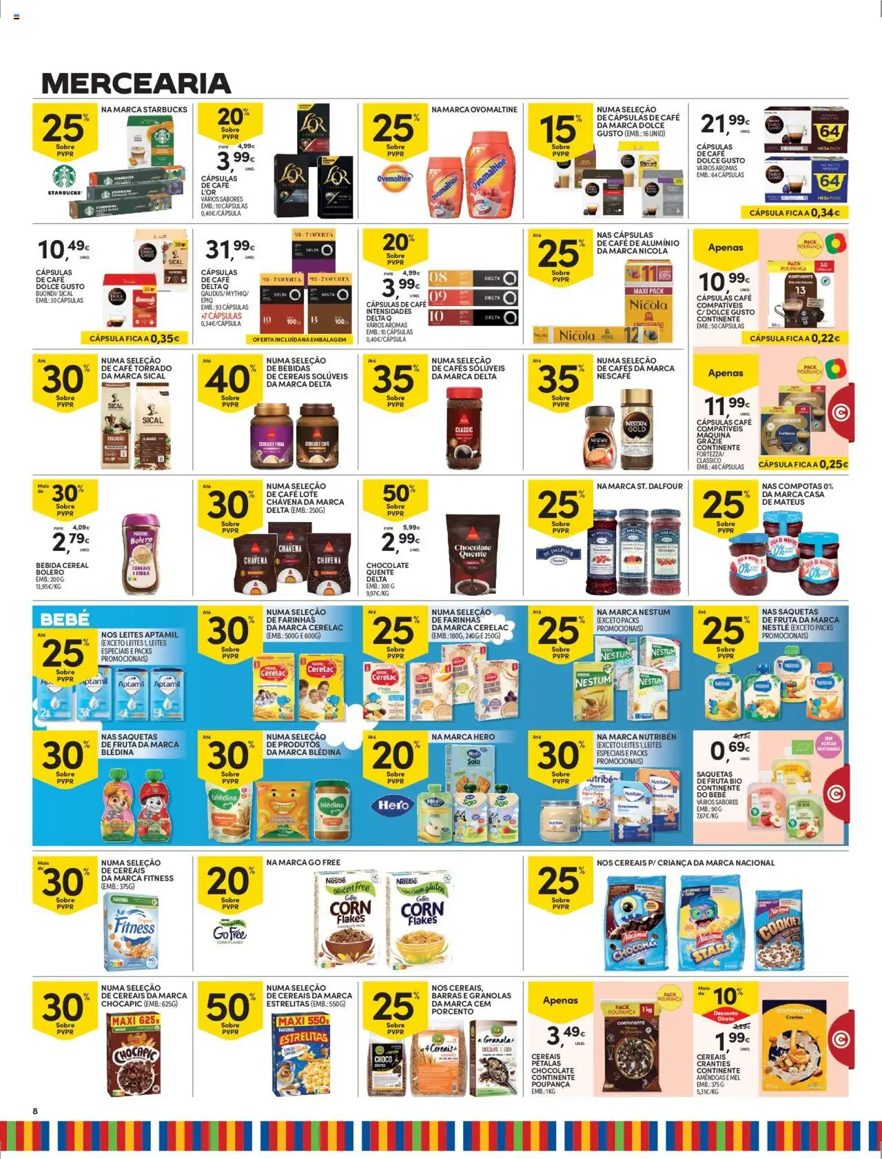 Continente - Madeira │ válido de 30.09.2025 | Página: 8 | Produtos: Amêndoas, Delta q, Café, Bebida
