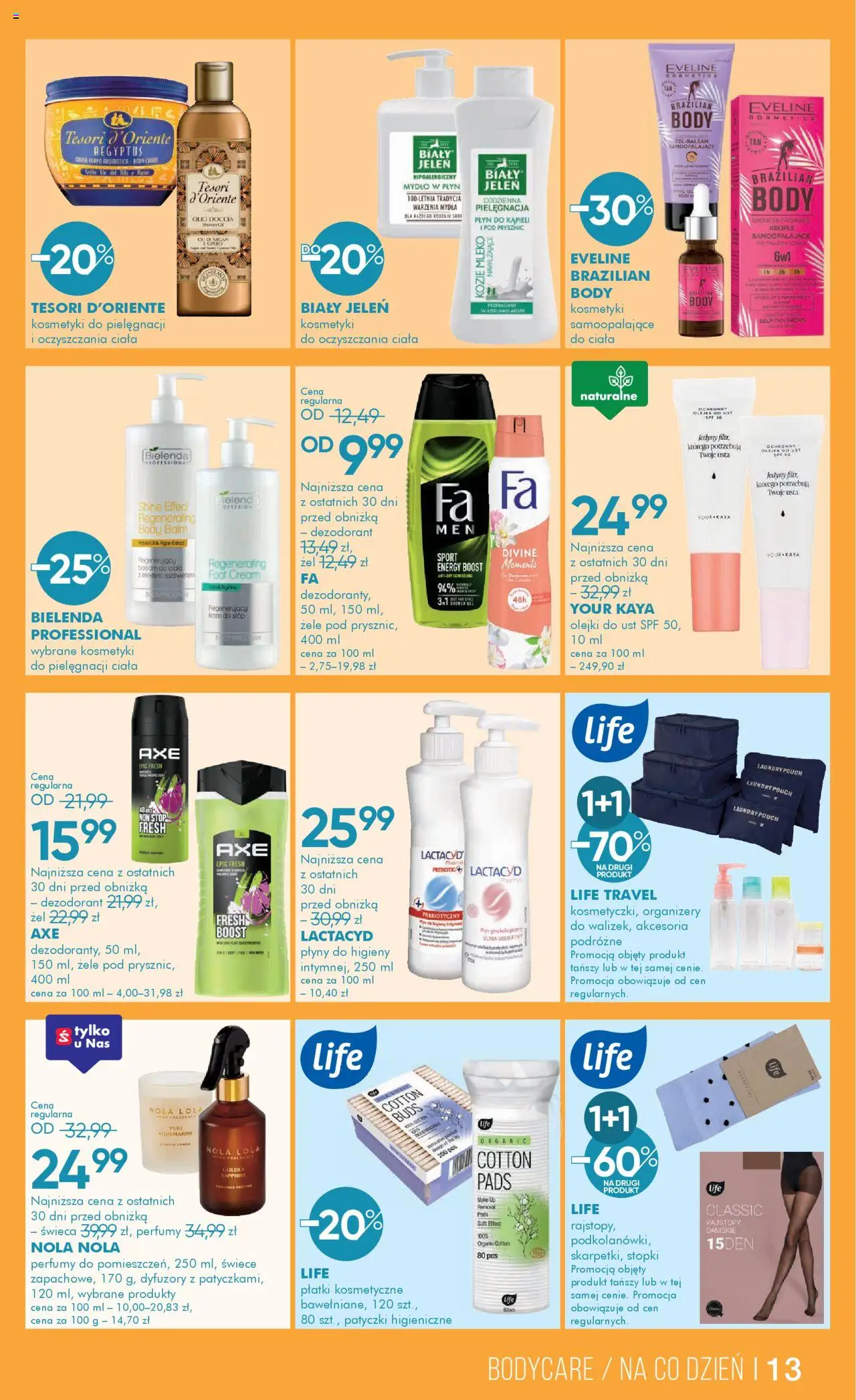 Super-pharm Gazetka od 22.08.2025 | Strona: 13 | Produkty: Płyn do kąpieli, Jeleń, Body, Płatki