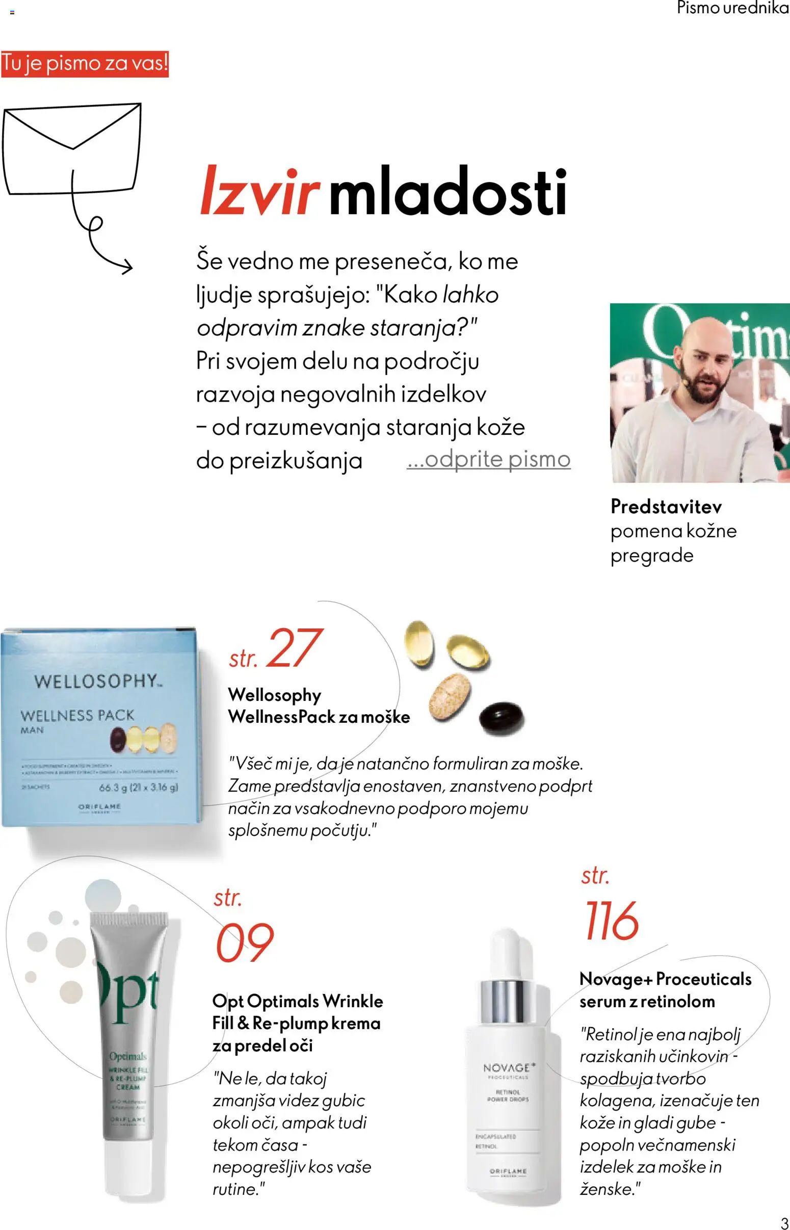 Novi Oriflame katalog ponudbe – veljaven od 11.03.2026 | Stran: 3 | Izdelki: Kos, Krema