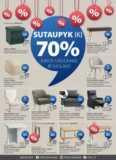 JYSK leidinys galioja nuo 06.01.2026 | Puslapis: 21 | Prekių: Pufas, Stalas, Kėdė