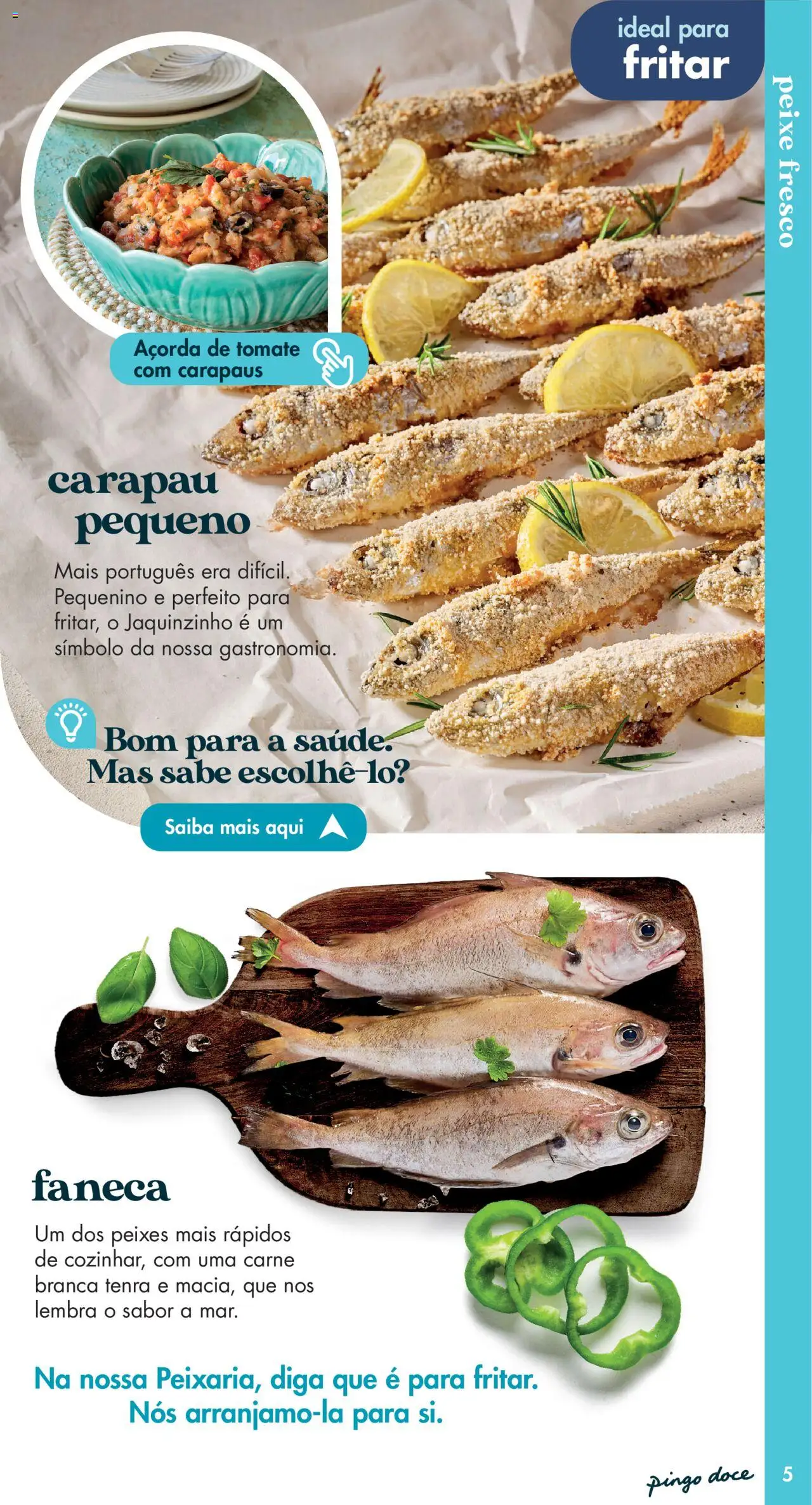 Pingo Doce - Catálogo Peixaria │ válido de 20.05.2025 | Página: 5 | Produtos: Peixe, Carne, Tomate