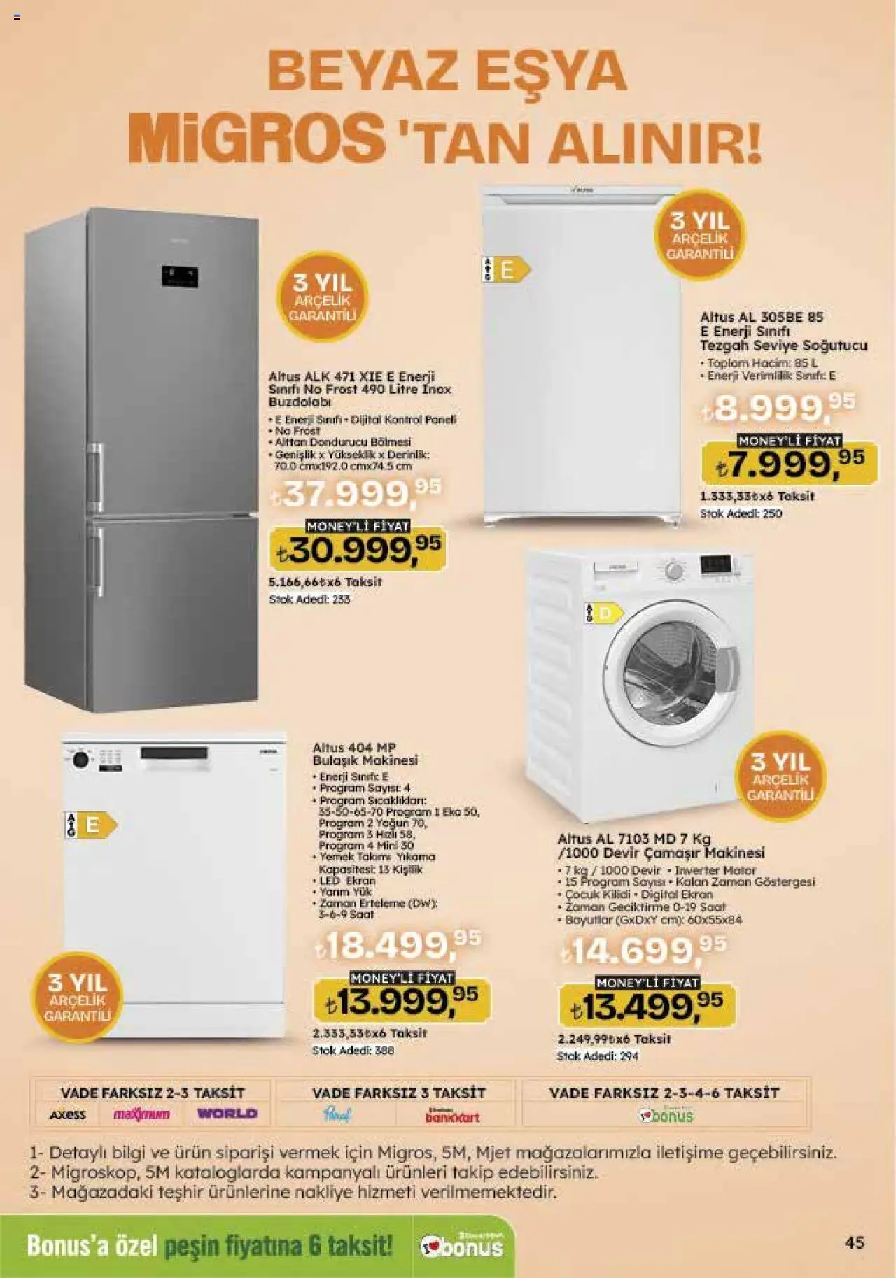 Migros Katalog - 5M Migroskop Dijital - 22.05.2025 tarihinden itibaren geçerlidir | Sayfa: 136 | Ürünler: Halı, Saat, Buzdolabı, Dondurucu
