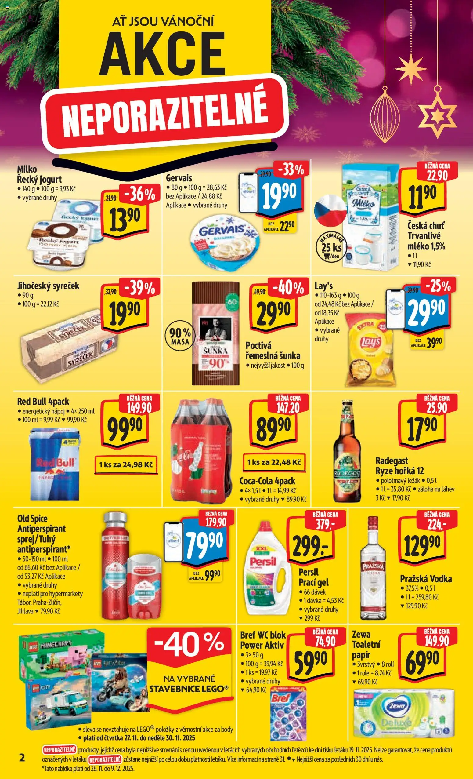 Albert leták - Hypermarket od 26.11.2025 | Strana: 6 | Produkty: Antiperspirant, Mléko, Deluxe, Láhev
