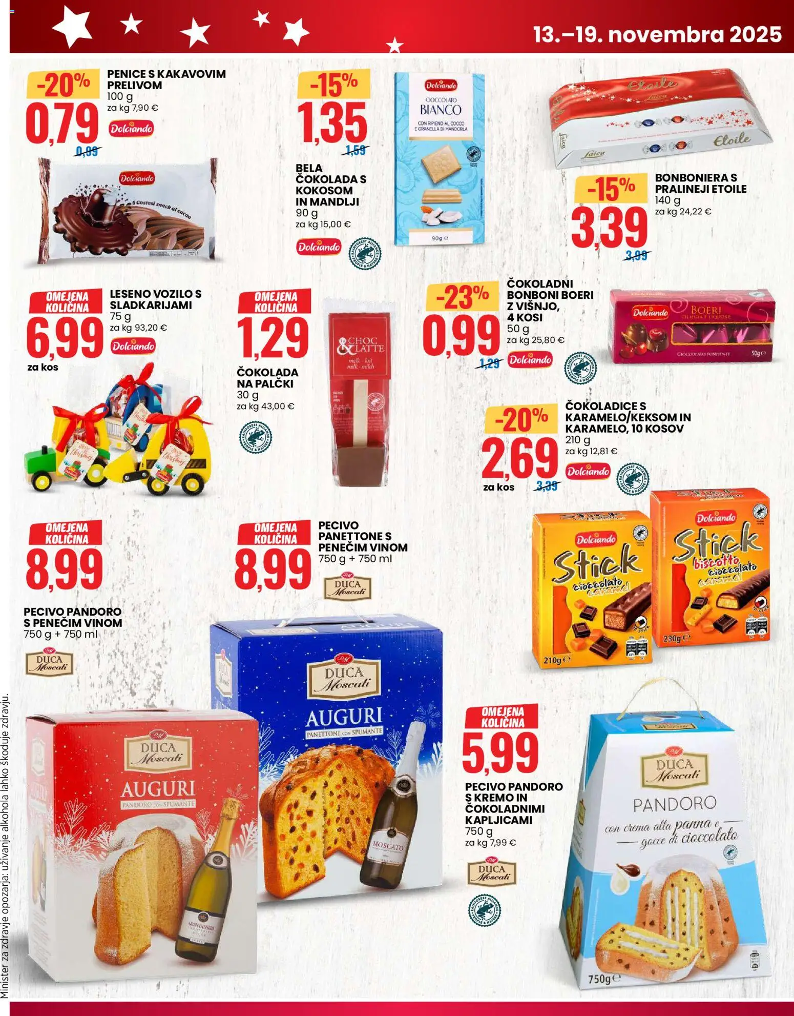 Novi Eurospin katalog ponudbe – veljaven od 13.11.2025 | Stran: 11 | Izdelki: Bonboni, Mandlji, Bonboniera, Cokolada