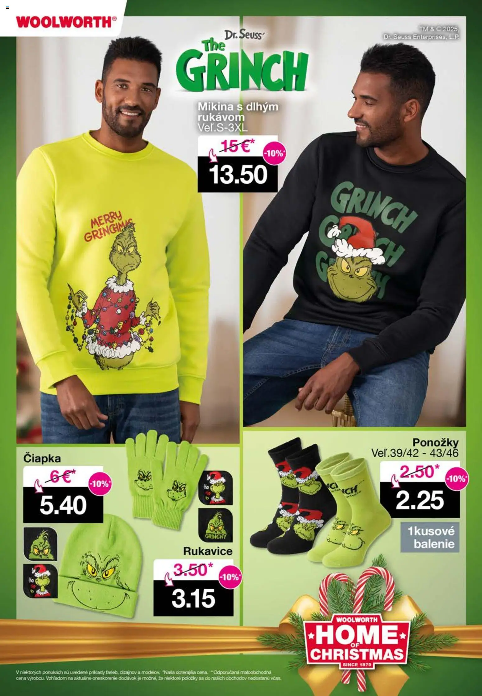Nové Woolworth akcie – leták je platný od 25.11.2025 | Strana: 100 | Produkty: Mikina, Ponožky, Čiapka, Rukavice