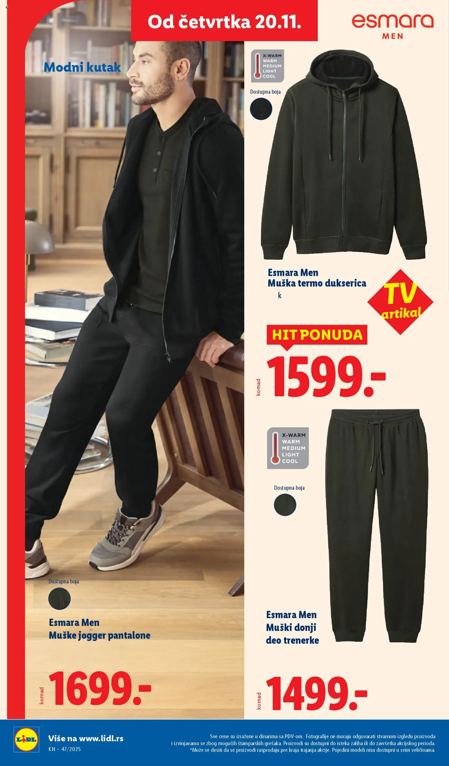 Lidl katalog - važi od 20.11.2025 | Strana: 52 | Proizvode: Trenerke, Pantalone