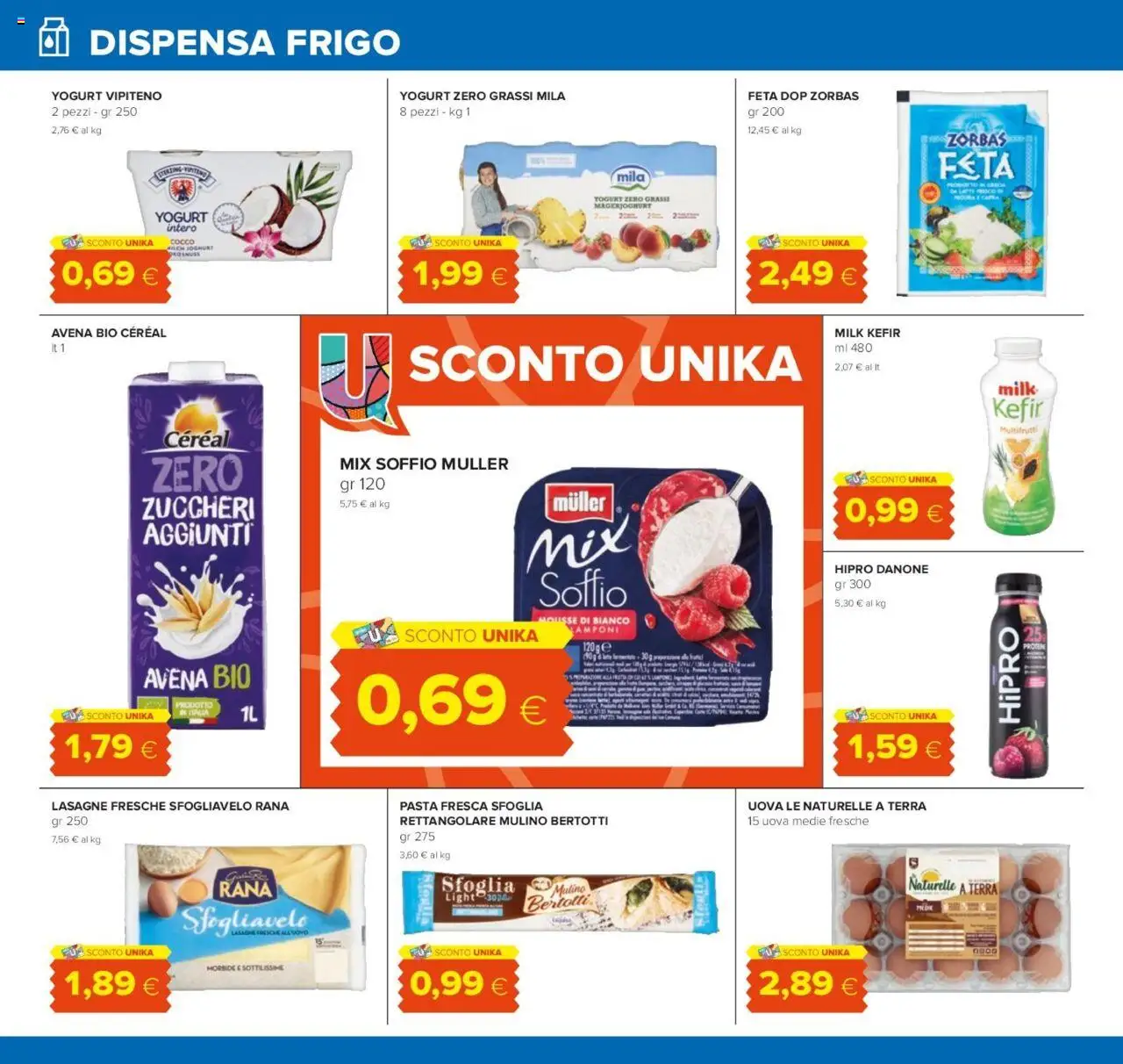 Volantino Oasi del 07.08.2025 | Pagina: 10 | Prodotti: Uova, Lamponi, Pasta, Cocco
