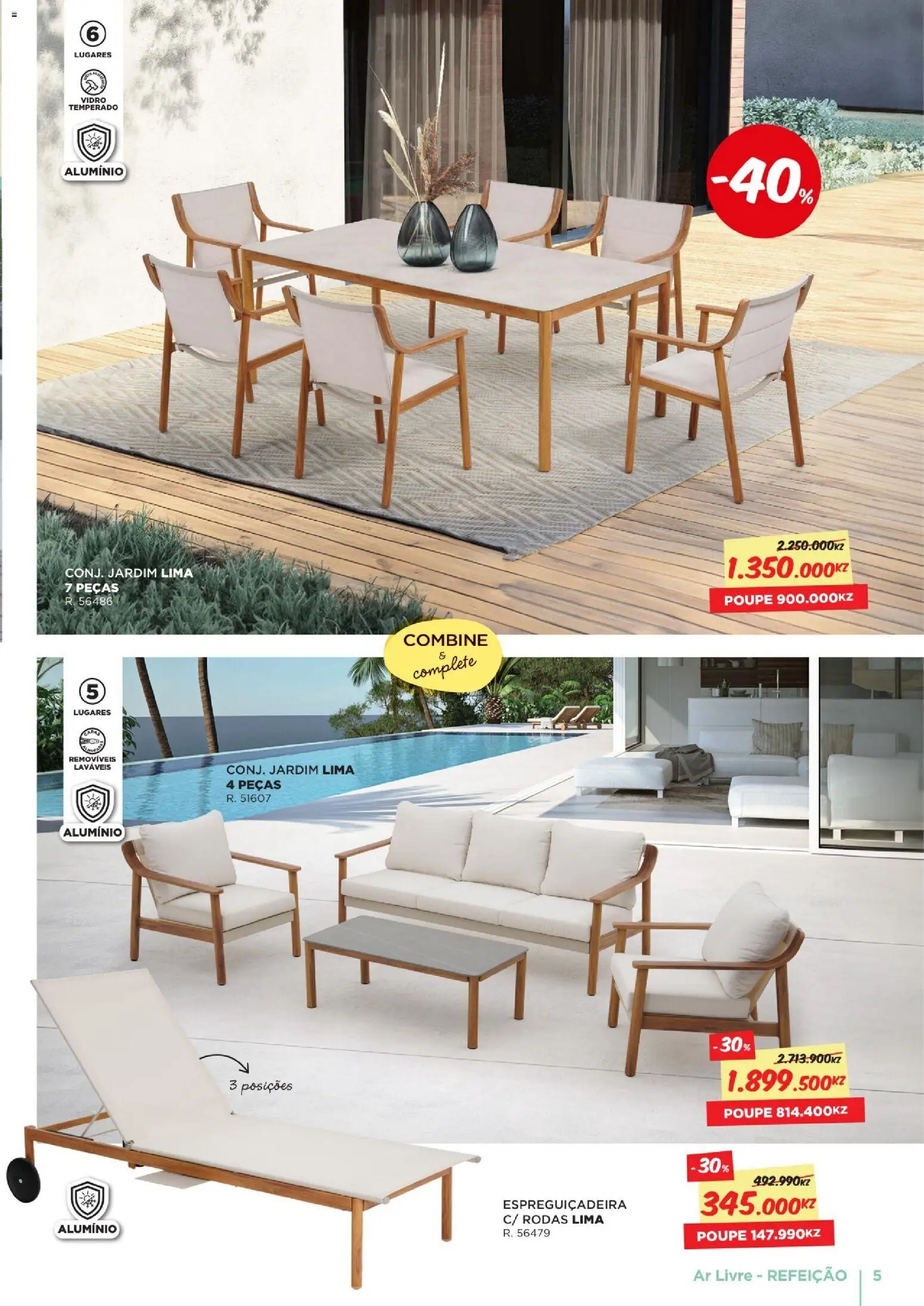 Espaço Casa - Folheto Ar Livre Angola │ válido de 15.11.2025 | Página: 5 | Produtos: Espreguiçadeira